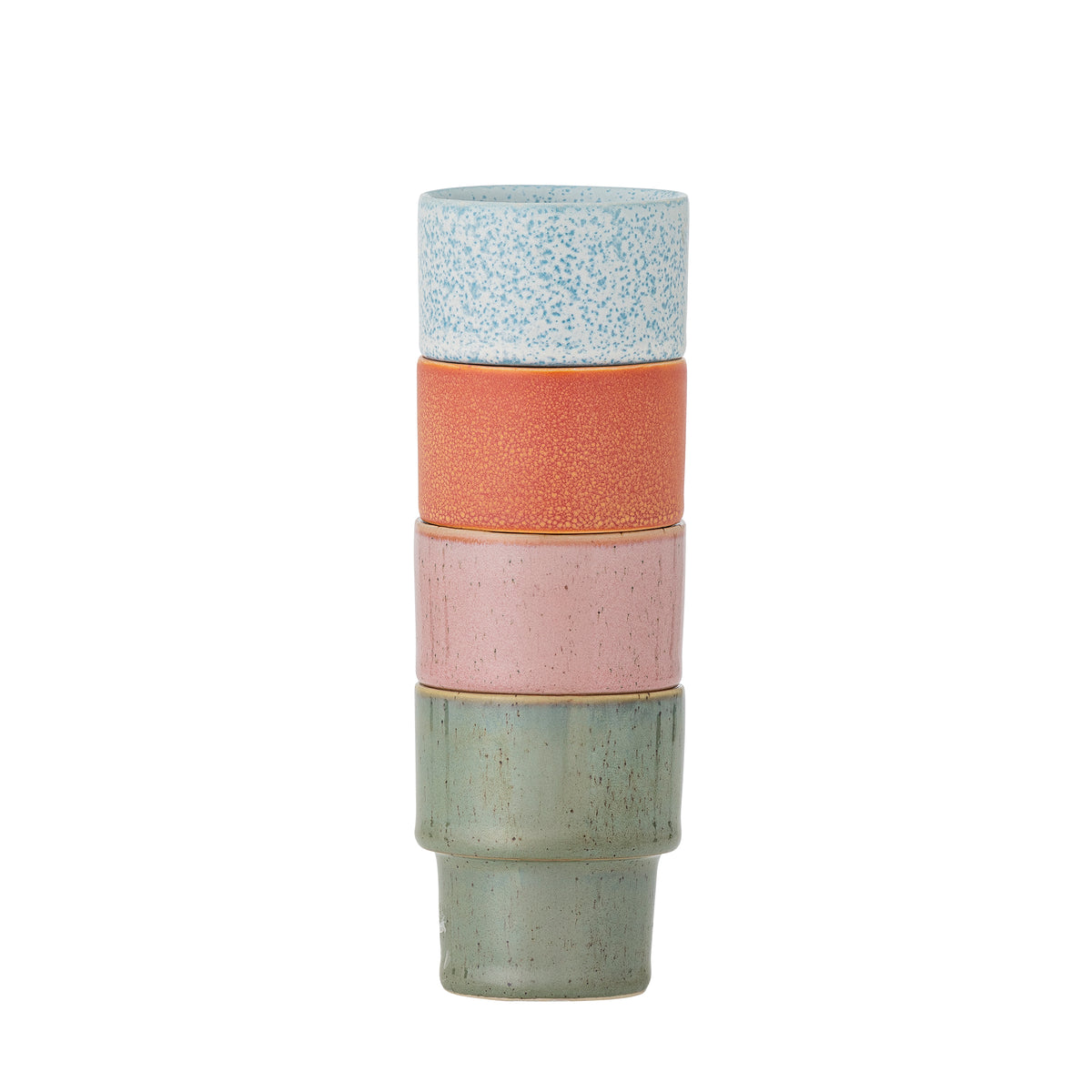 Tasses à expresso Ewan en grès émail réactif, lot de 4 | Bloomingville | Vue 2 | Beluga Boutique