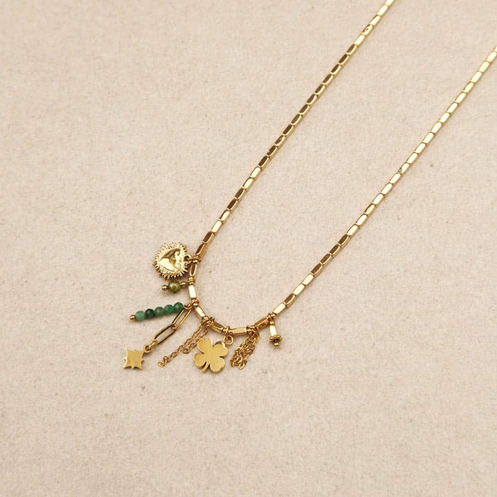 Faustine Stainless Steel Charm Necklace | La sélection Beluga | View 3 | Beluga Boutique
