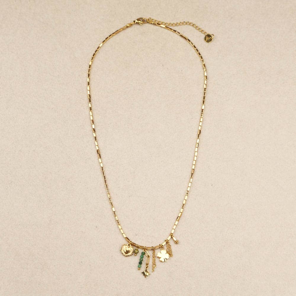 Faustine Stainless Steel Charm Necklace | La sélection Beluga | View 4 | Beluga Boutique