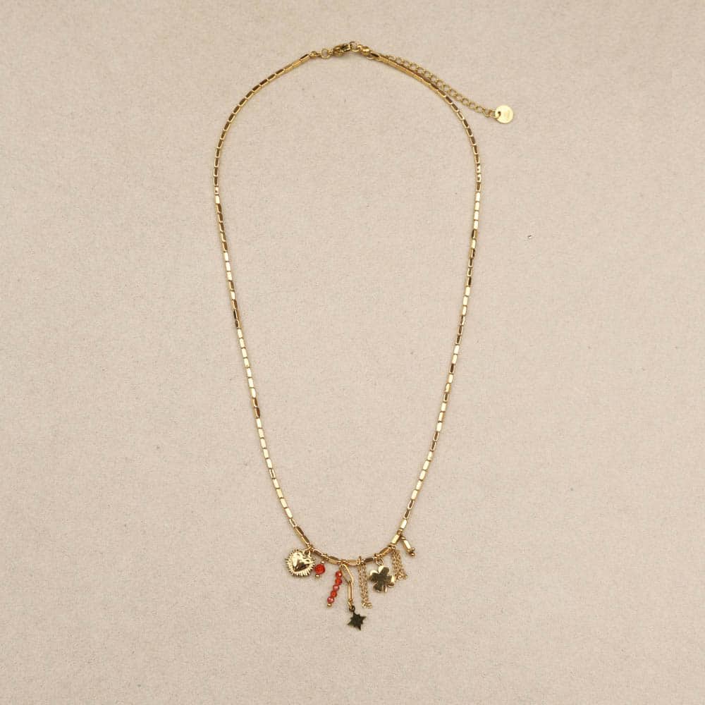 Faustine Stainless Steel Charm Necklace | La sélection Beluga | View 2 | Beluga Boutique