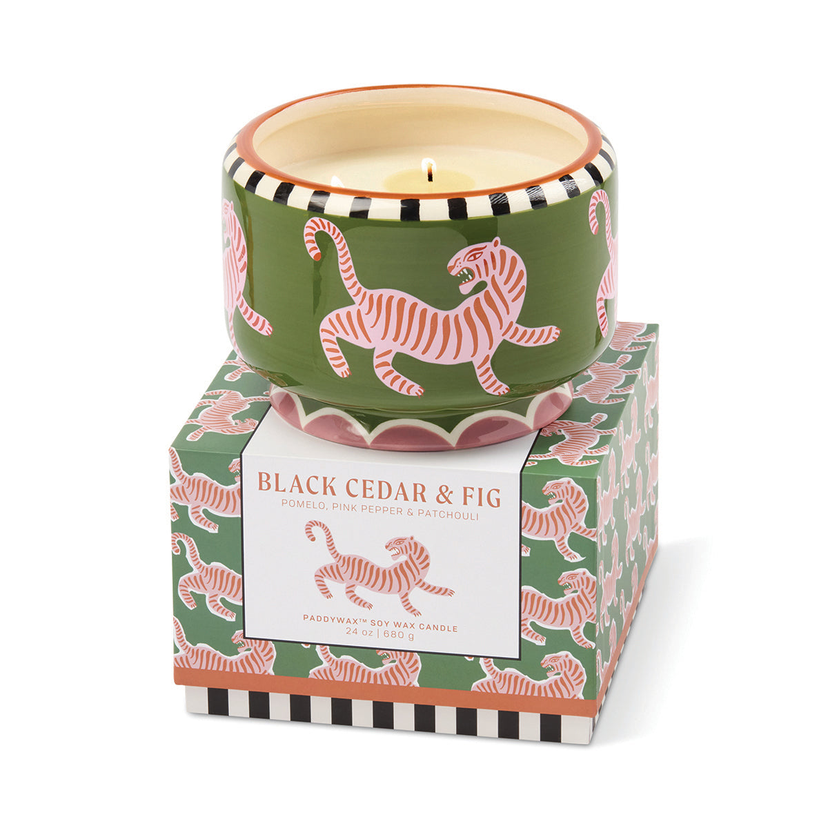 Bougie A Dopo Tigre, cèdre noir et figue, 680 g — La sélection Beluga