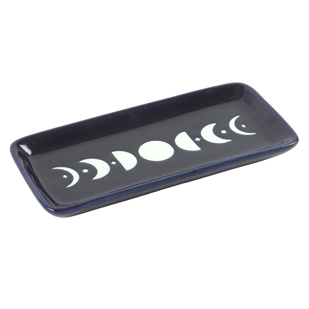 Vide-poche phases de lune bleu nuit en céramique (vue 3), Something Different | Beluga Boutique