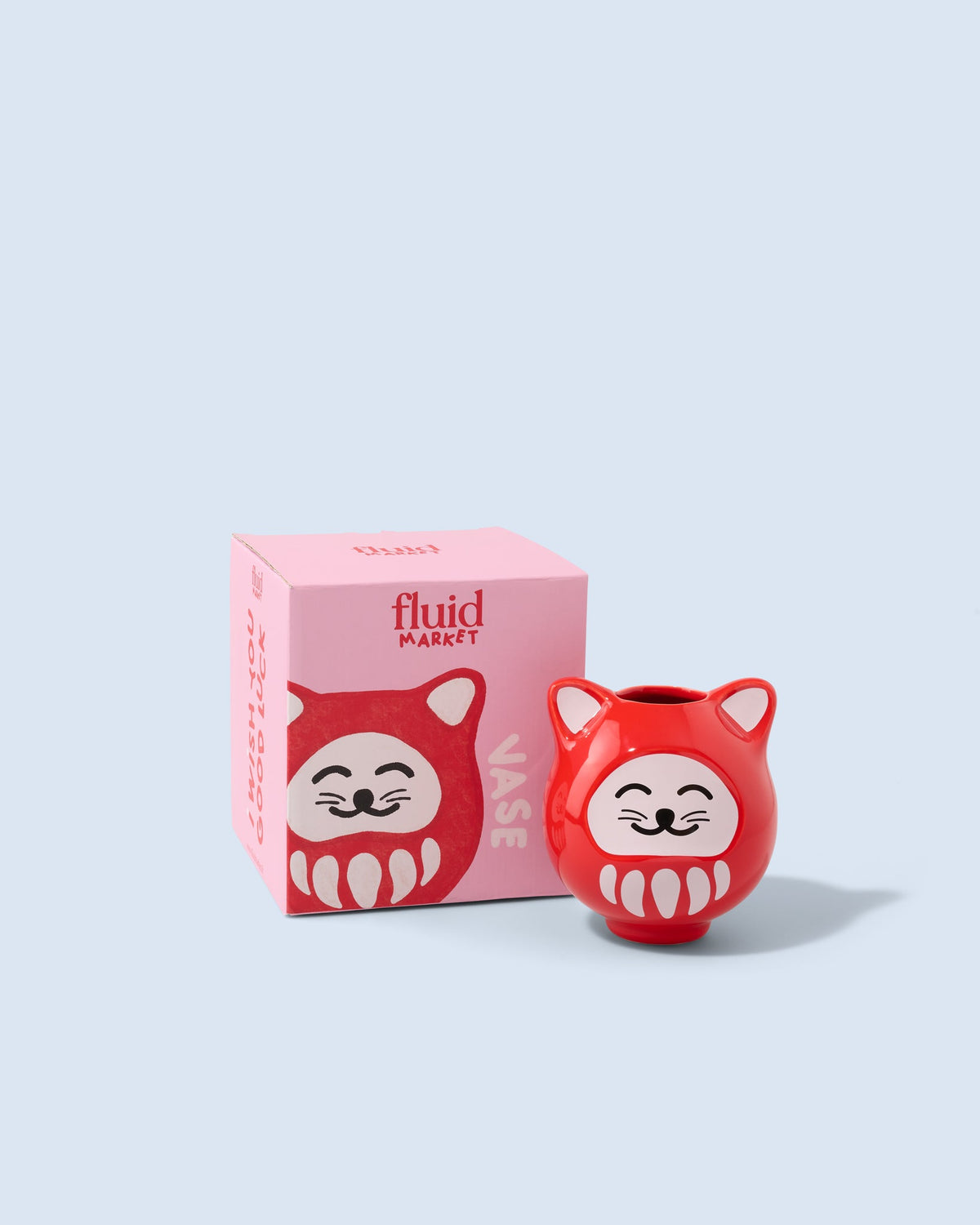 Vase Daruma en céramique | Fluid Market | Emballage | Beluga Boutique