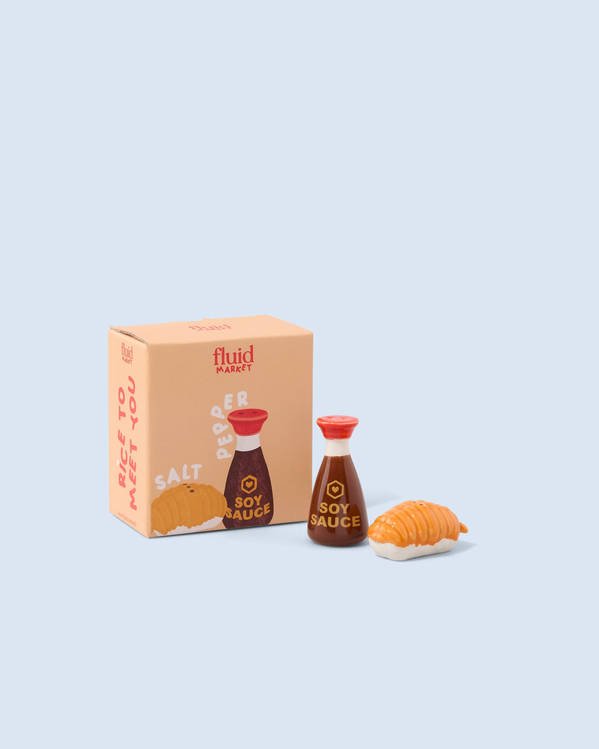 Sel et Poivre Sushi Soy en céramique | Fluid Market | Emballage | Beluga Boutique