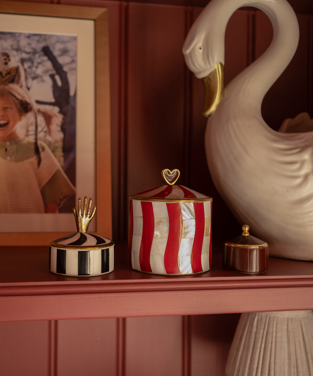 Doing Goods Bailey Circus Box Small Burgundy | Doing Goods | Styled decor (2) | Beluga Boutique