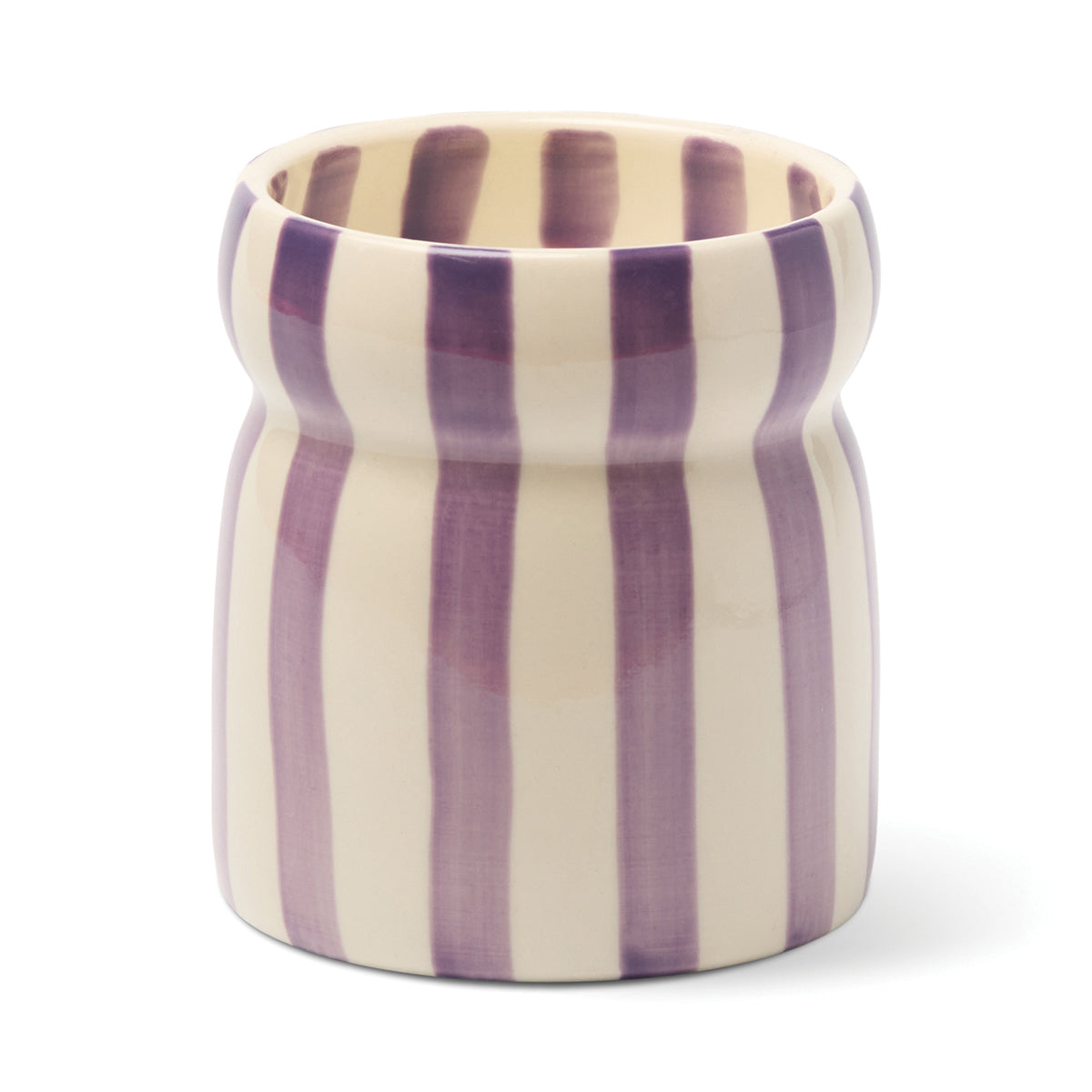 Bougie Cabana rayée violette, Waikiki Waters, 184 g — vue 2 — La sélection Beluga