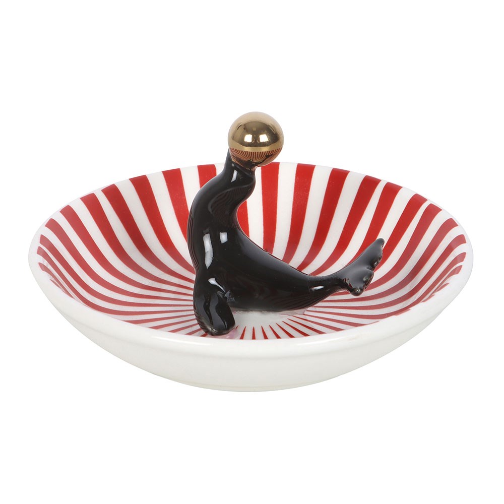 Vide-poche phoque de cirque en céramique multicolore (vue 2), Something Different | Beluga Boutique