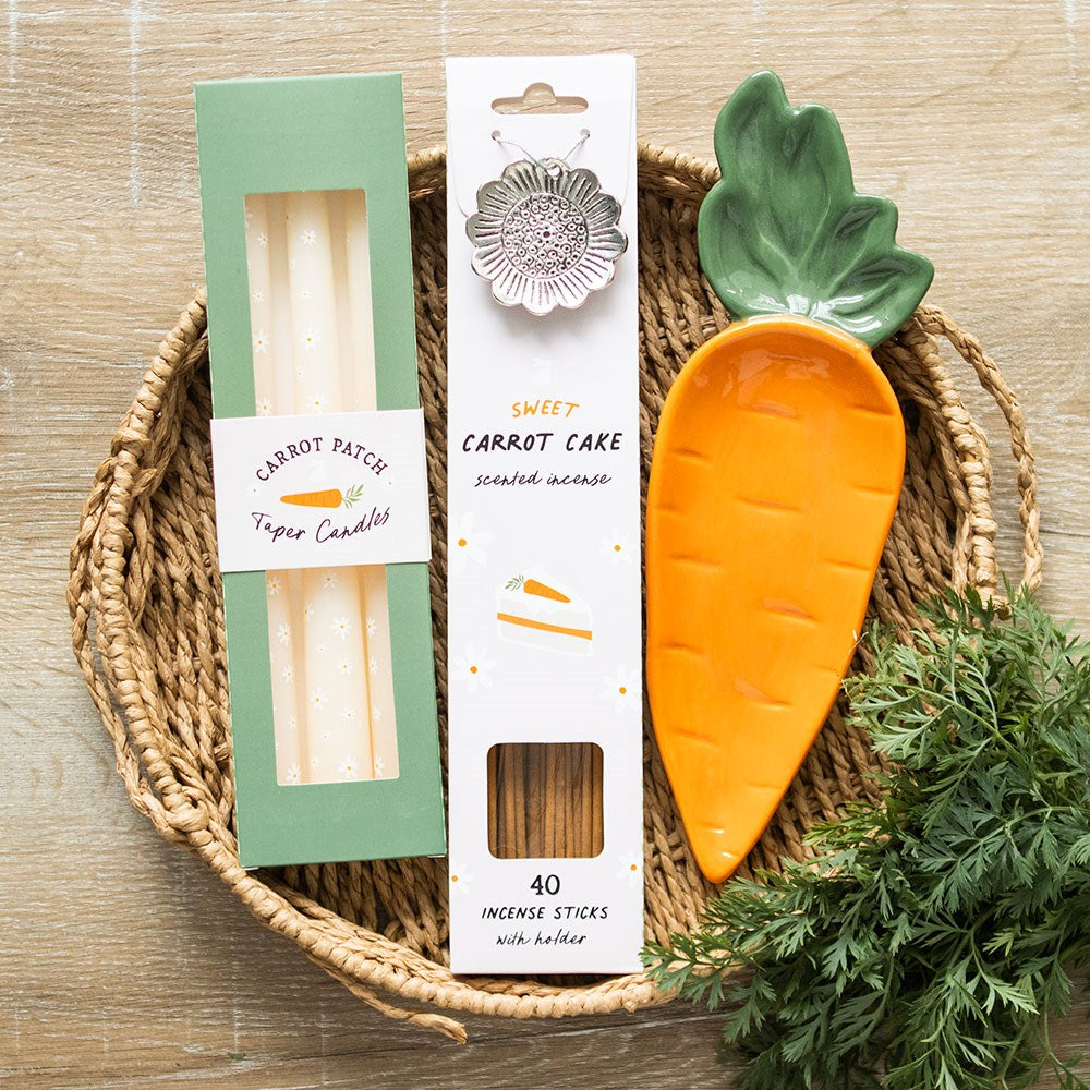 Plat de service carotte en céramique orange et vert (vue 5), Something Different | Beluga Boutique