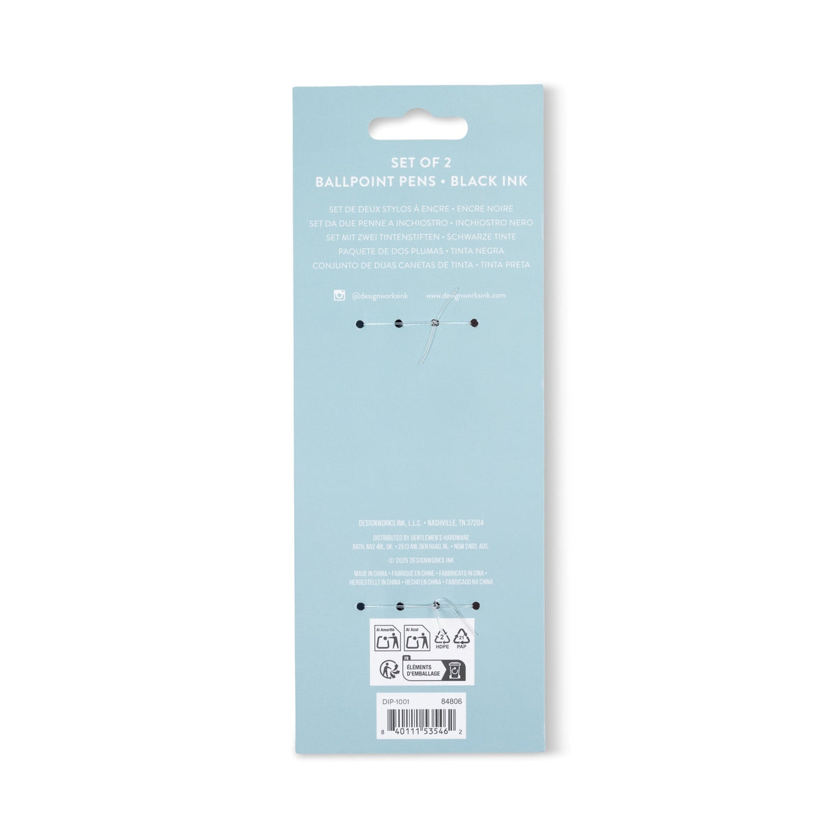 Stylos à bille en métal Fleurs, lot de 2 — vue 3 — La sélection Beluga