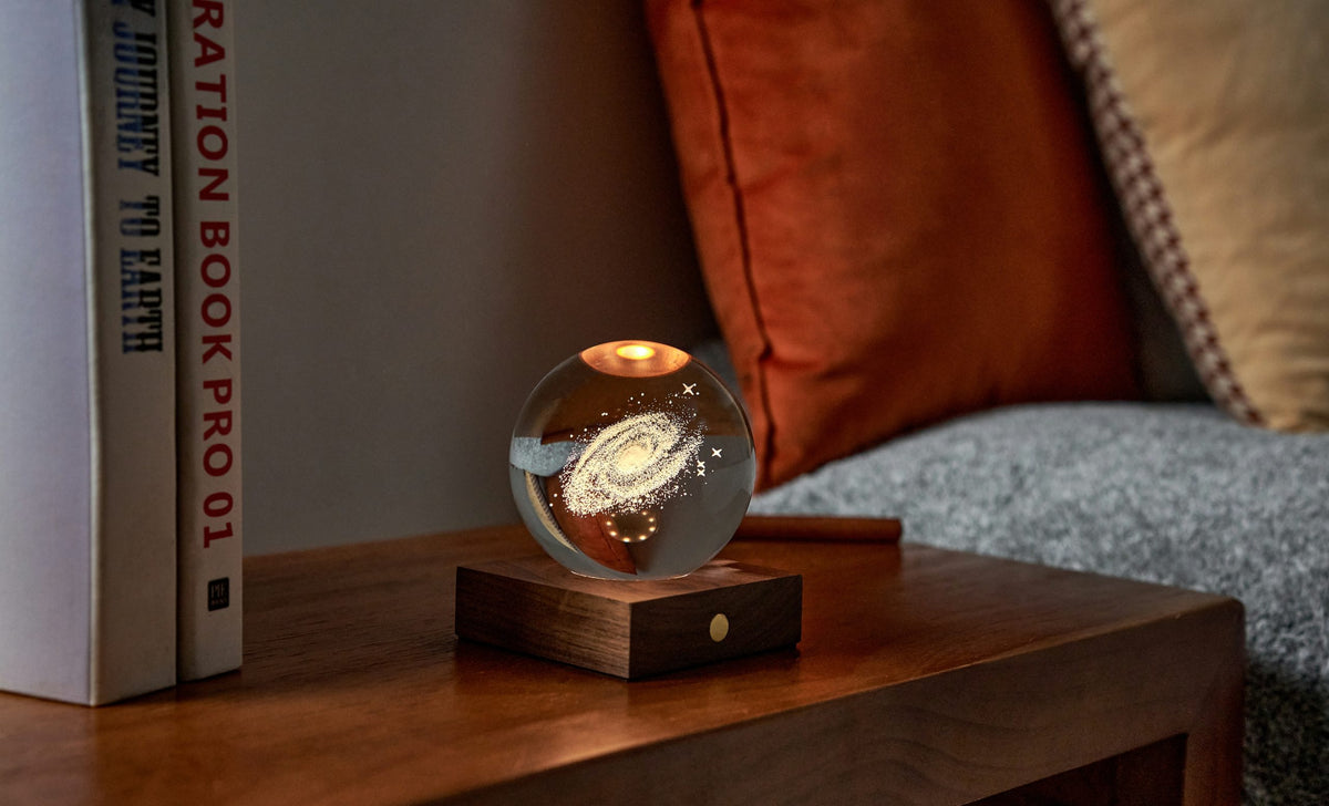 Luminaire crystal 3D Galaxie | Gingko | Vue 2 | Beluga Boutique