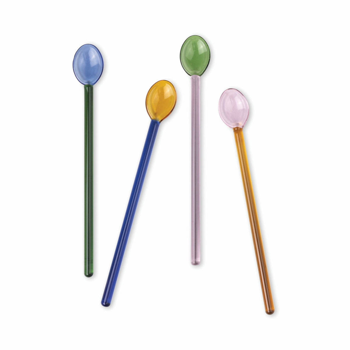 Cuillères à cocktail en verre Suki, lot de 4 — vue 4 — La sélection Beluga
