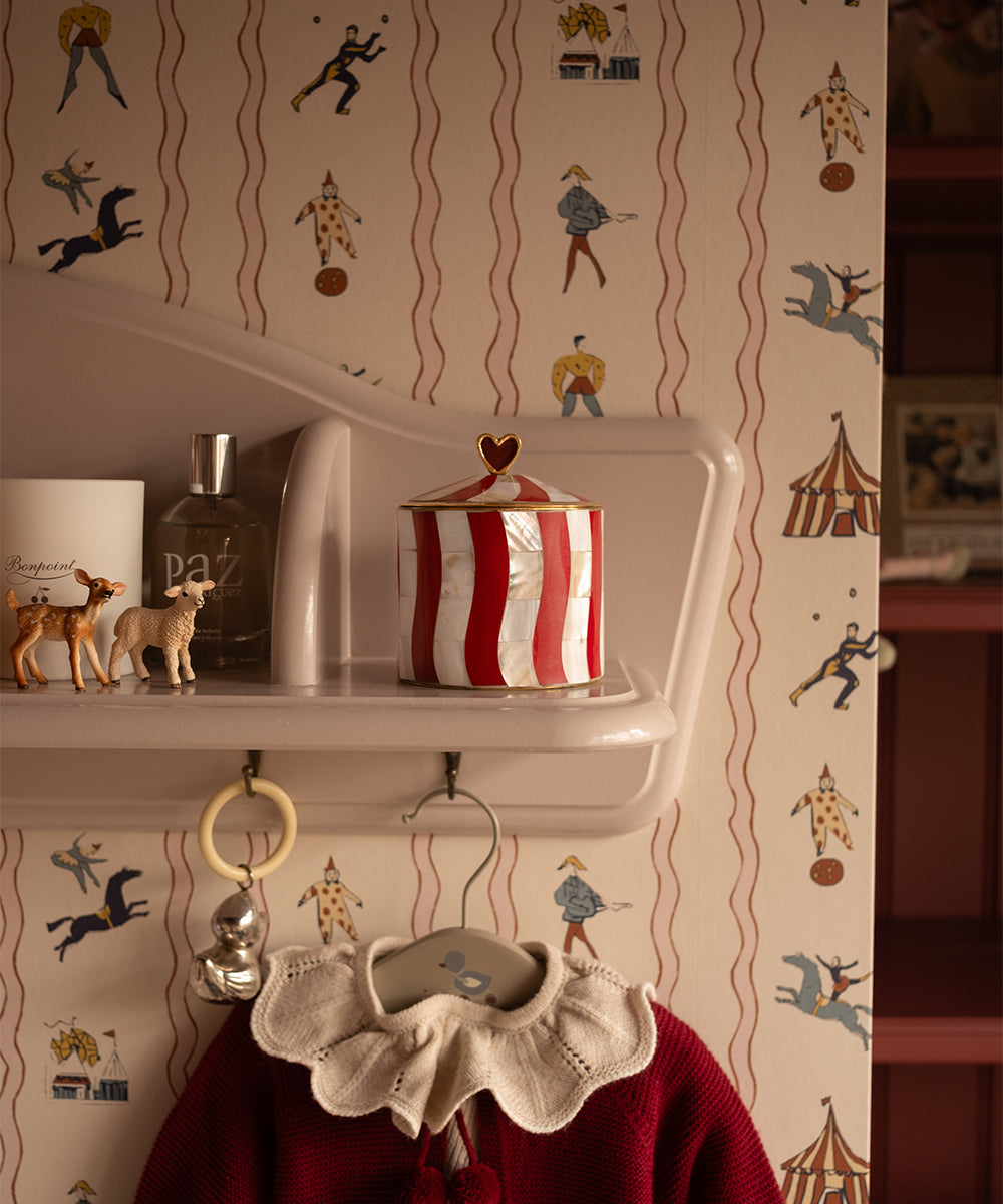 Boîte Cirque Pyar Cœur rouge, grande | Doing Goods | Mise en situation décor | Beluga Boutique