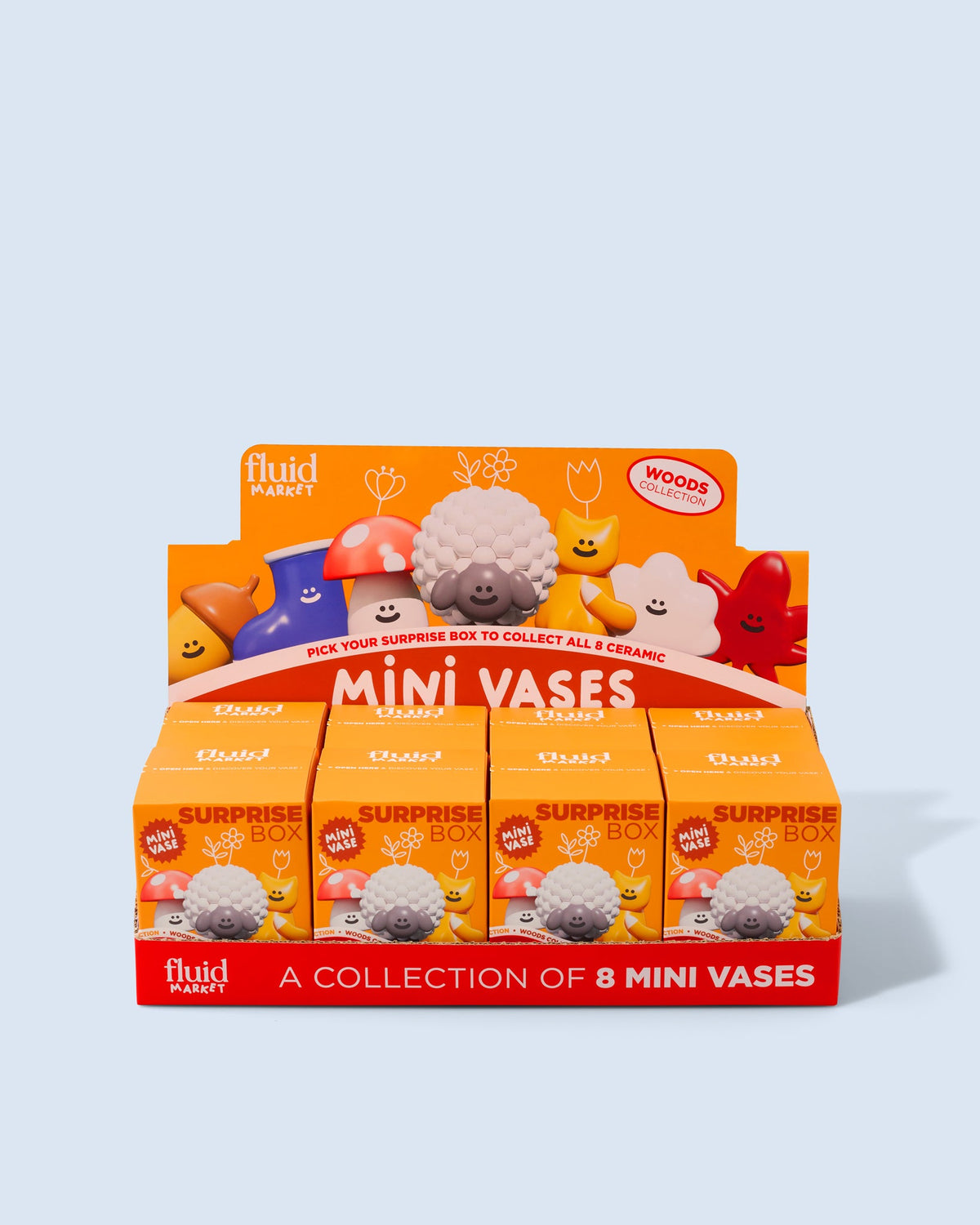 Mini vase surprise en céramique | Fluid Market | Vue principale | Beluga Boutique