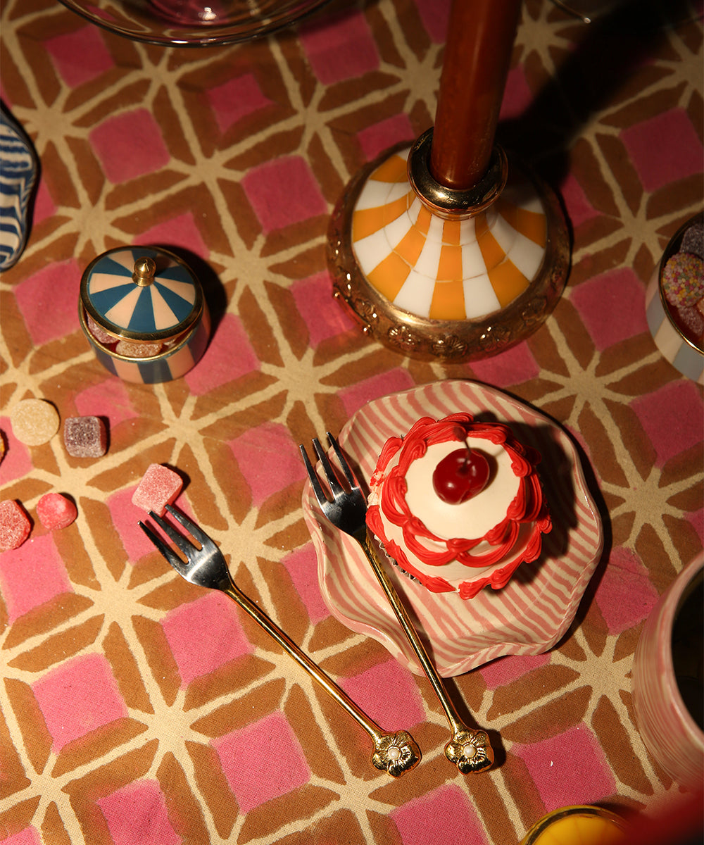 Doing Goods Zoey Flower Cake Fork Set of 2 | Doing Goods | Seasonal styling (4) | Beluga Boutique