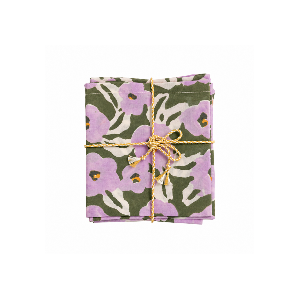Serviettes de table Chunni cyprès (lot de 2)