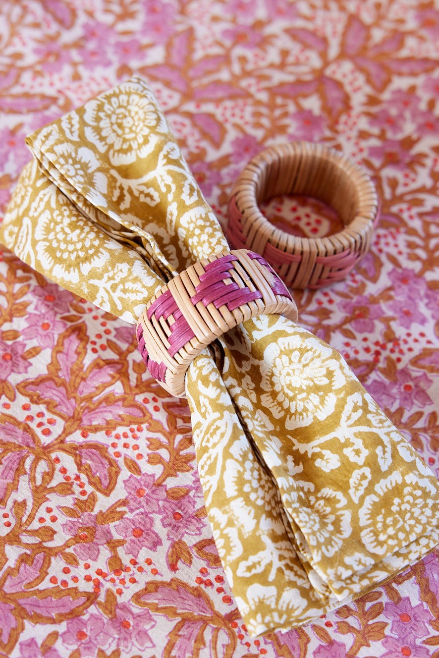 Serviettes de table Kamala absinthe (lot de 2) | Bonheur du Jour | Mise en situation | Beluga Boutique