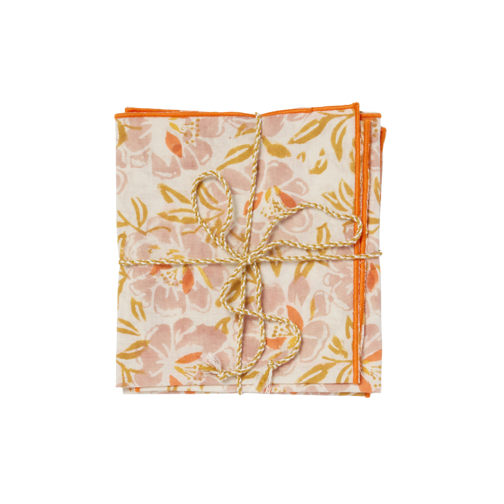 Serviettes de table Petunia rose (lot de 2) | Bonheur du Jour | Vue principale | Beluga Boutique