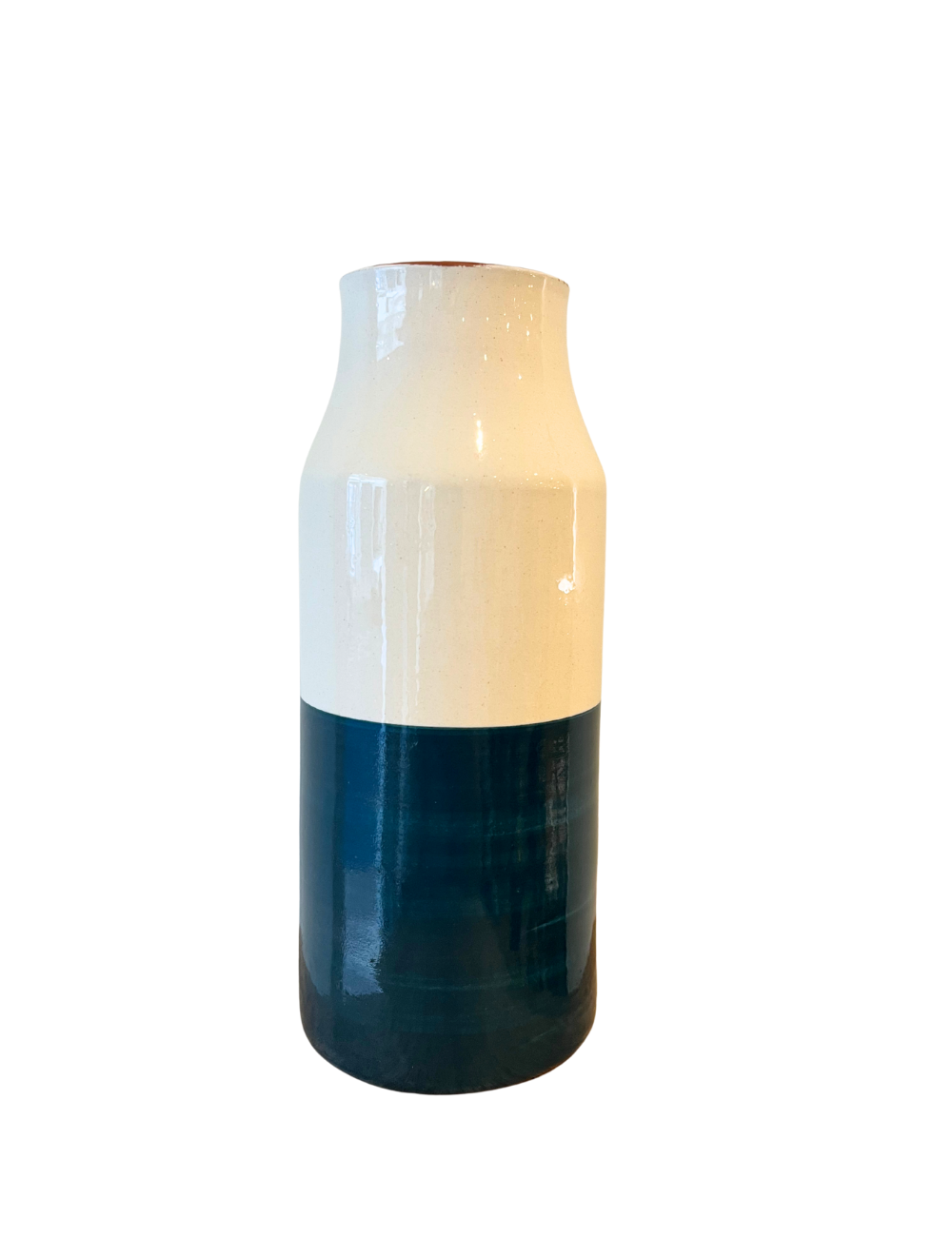 Petit vase carafe bicolore