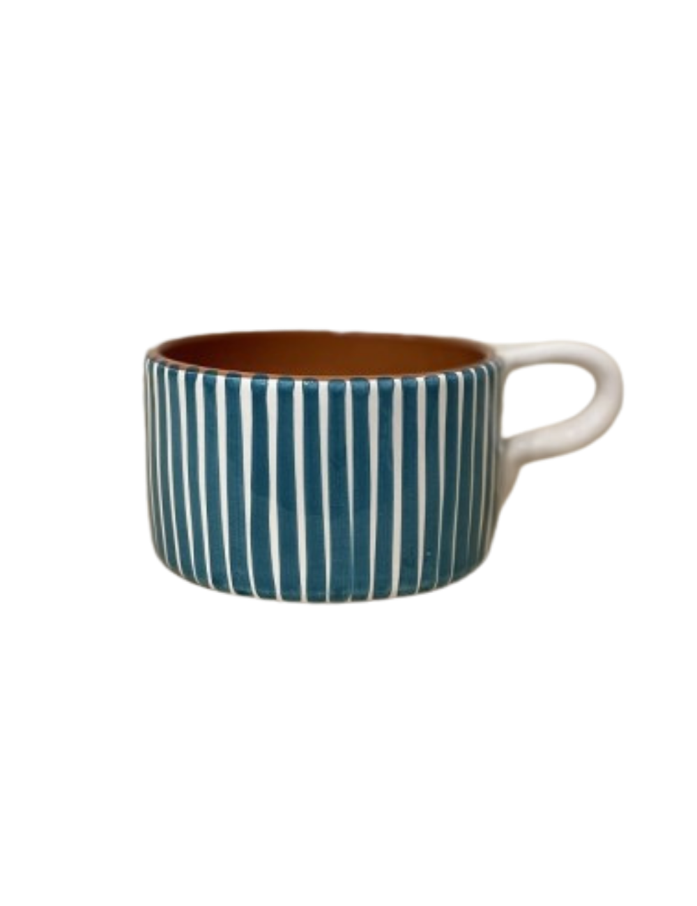 Mug plat rayures