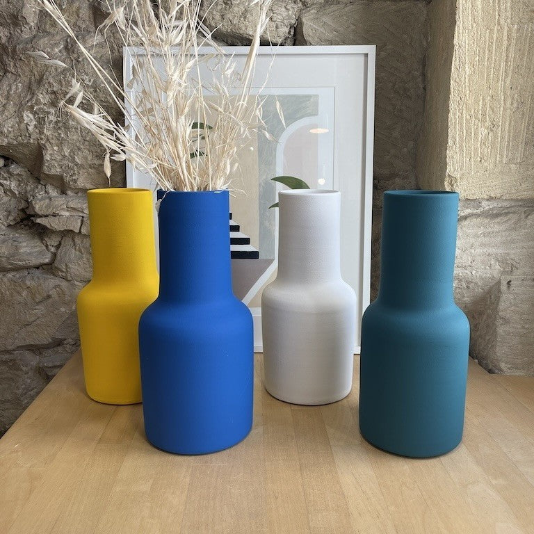 Grand vase Mezzo, vert pétrole