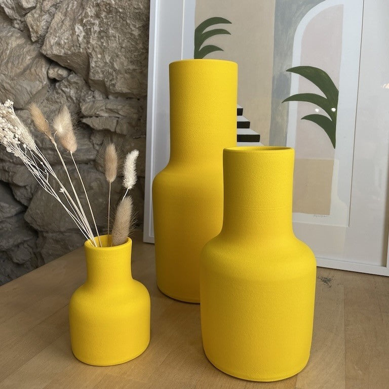Grand vase Mezzo, jaune