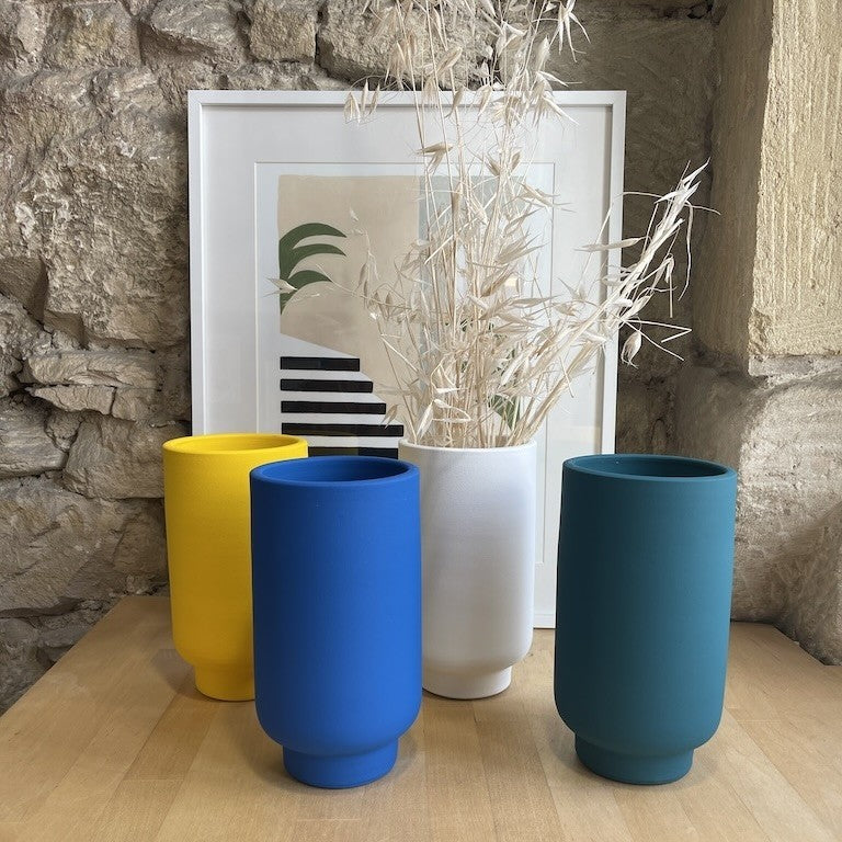 Petit vase Classico, vert pétrole