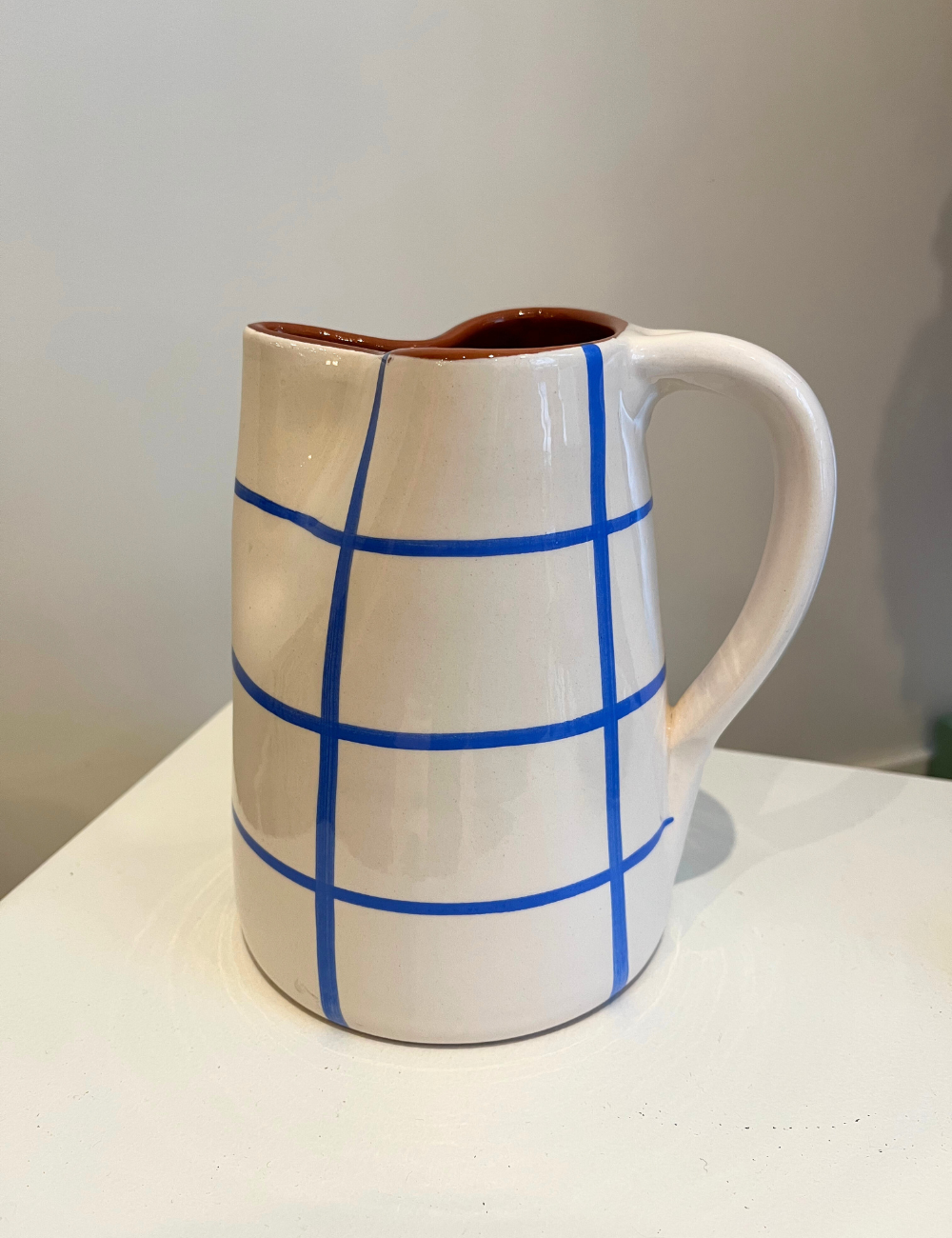 Pichet 1 litre quadrillé