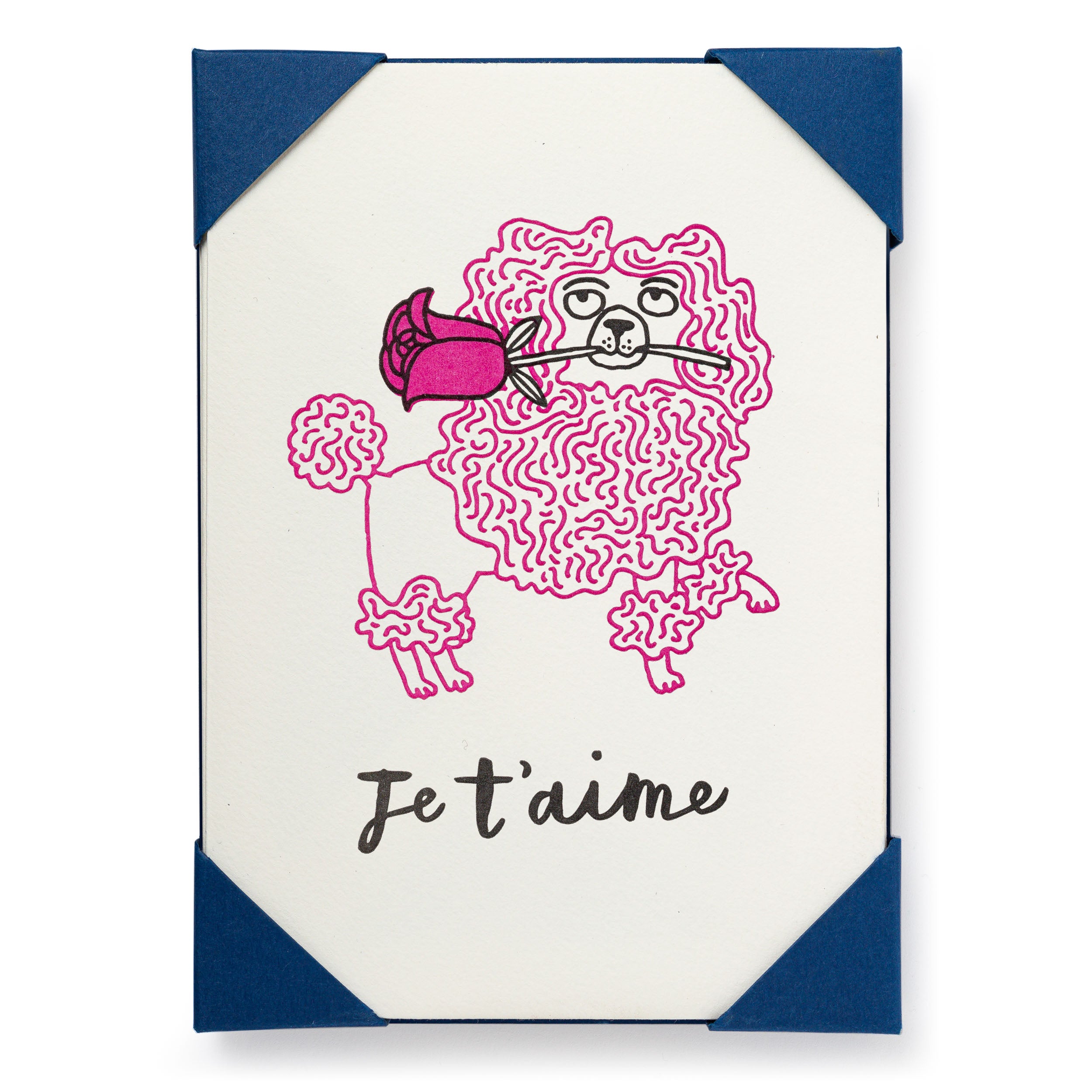 Cartes Poodle Je T'aime