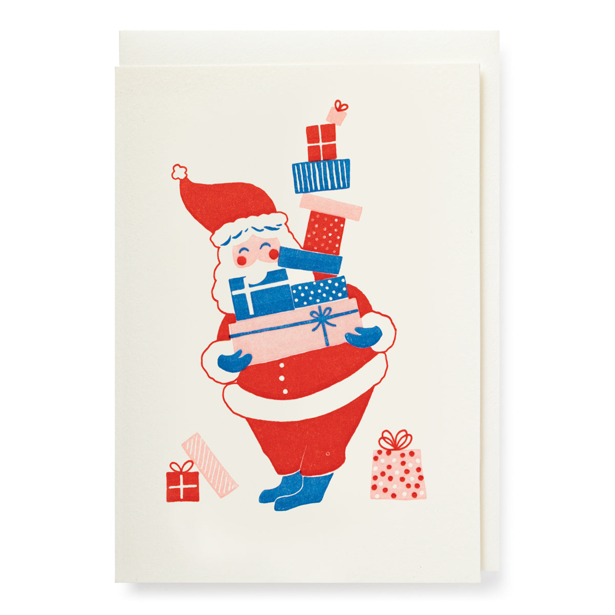 Carte Father Christmas avec Cadeaux