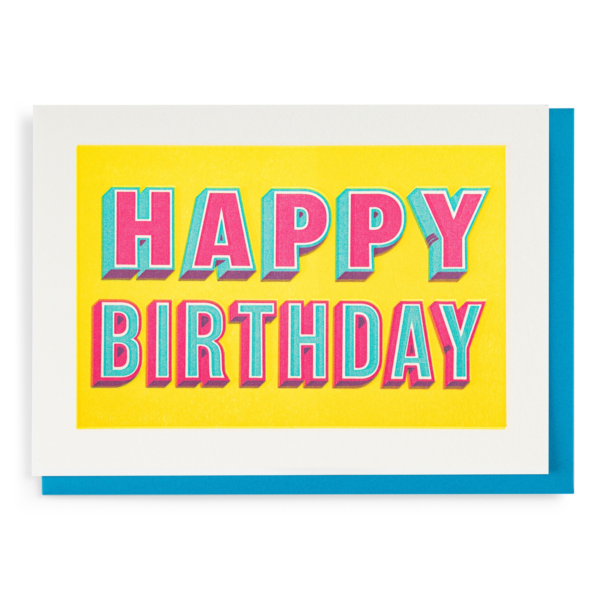 Carte Happy Birthday Type