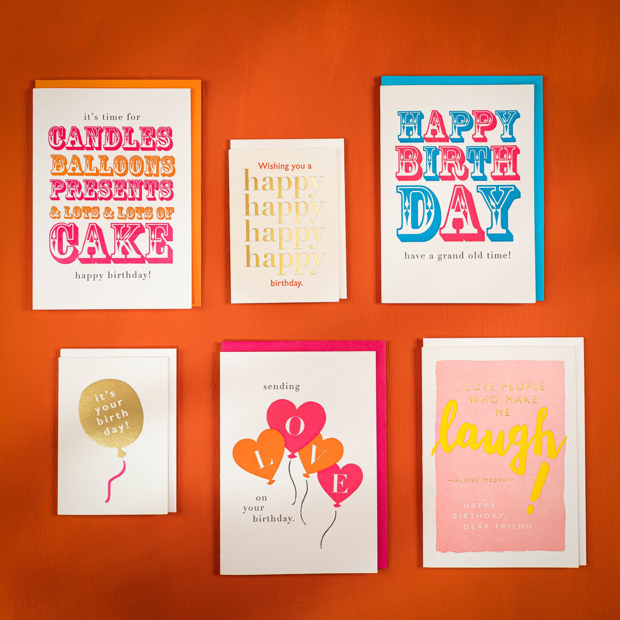 Carte Gold Balloon Birthday