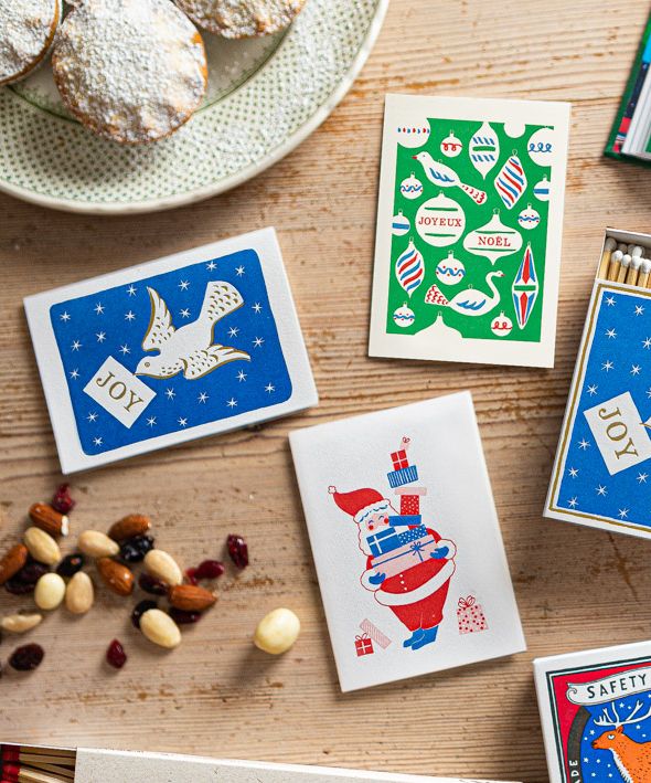 Carte Father Christmas avec Cadeaux