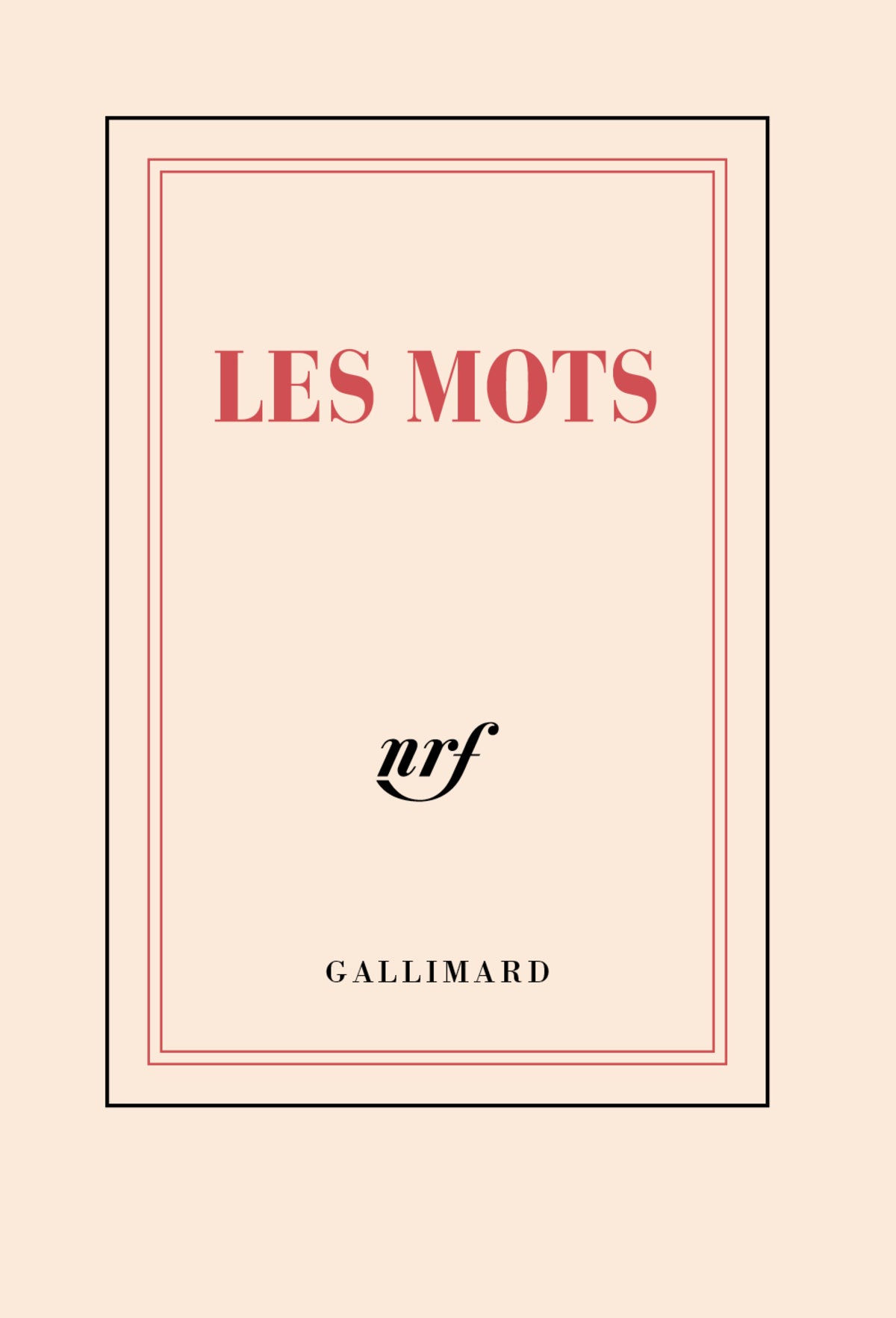 Carnet poche « Les mots »