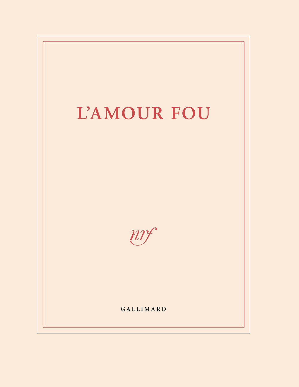 Grand carnet de dessin « L'amour fou »