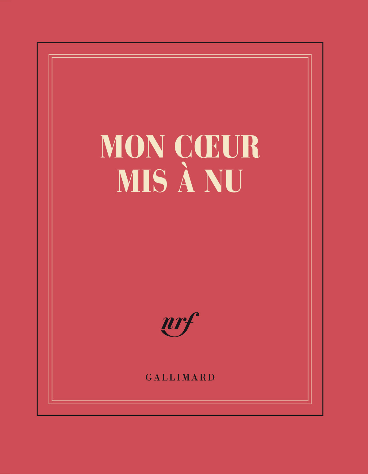 Carnet carré « Mon cœur mis à nu »