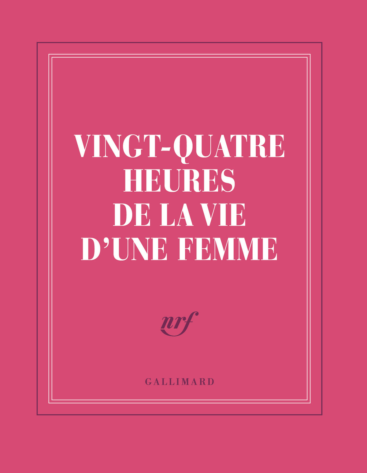 Carnet carré « Vingt-quatre heures de la vie d'une femme »