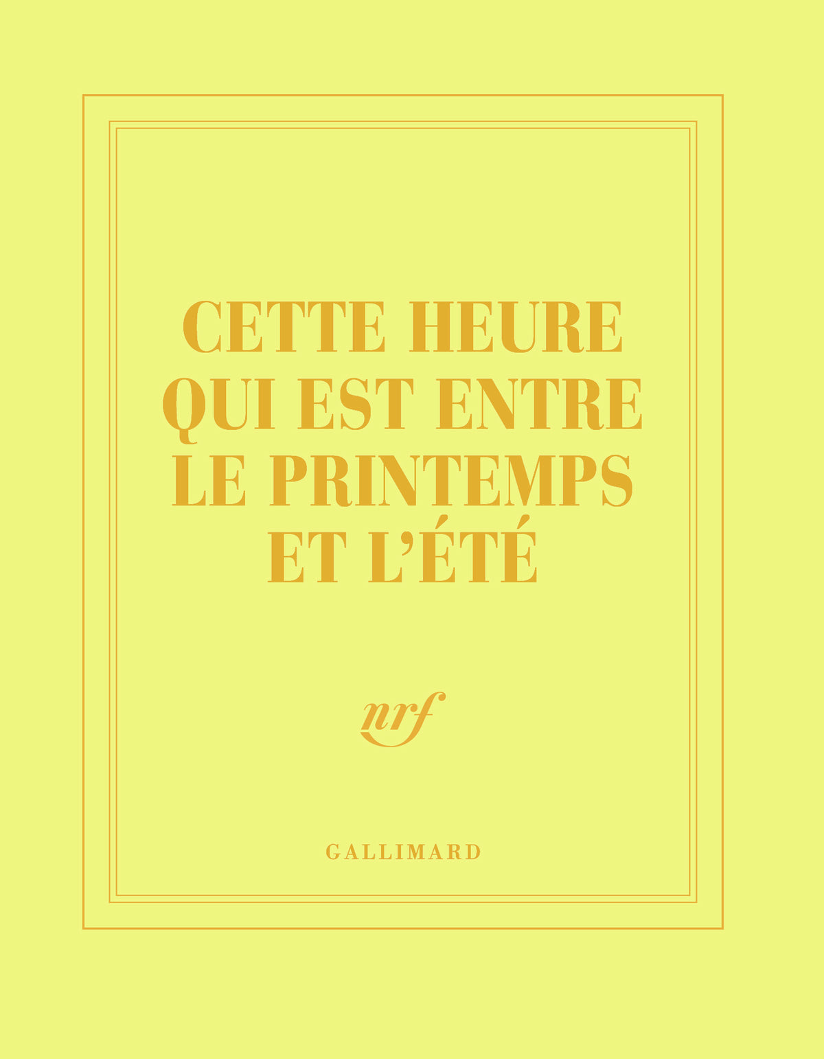 Carnet carré « Cette heure qui est entre le printemps et l'été »