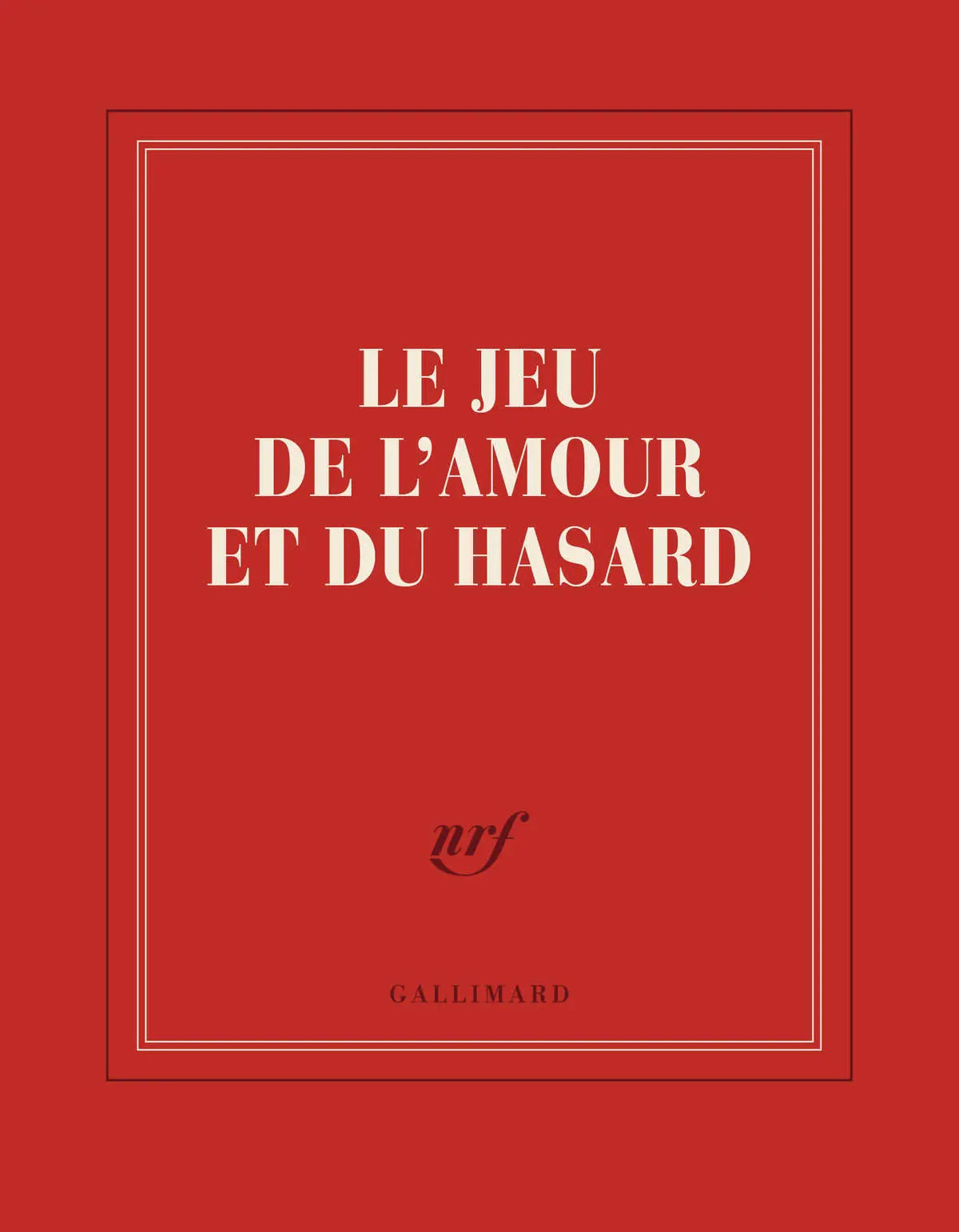 Carnet carré « Le jeu de l'amour et du hasard »