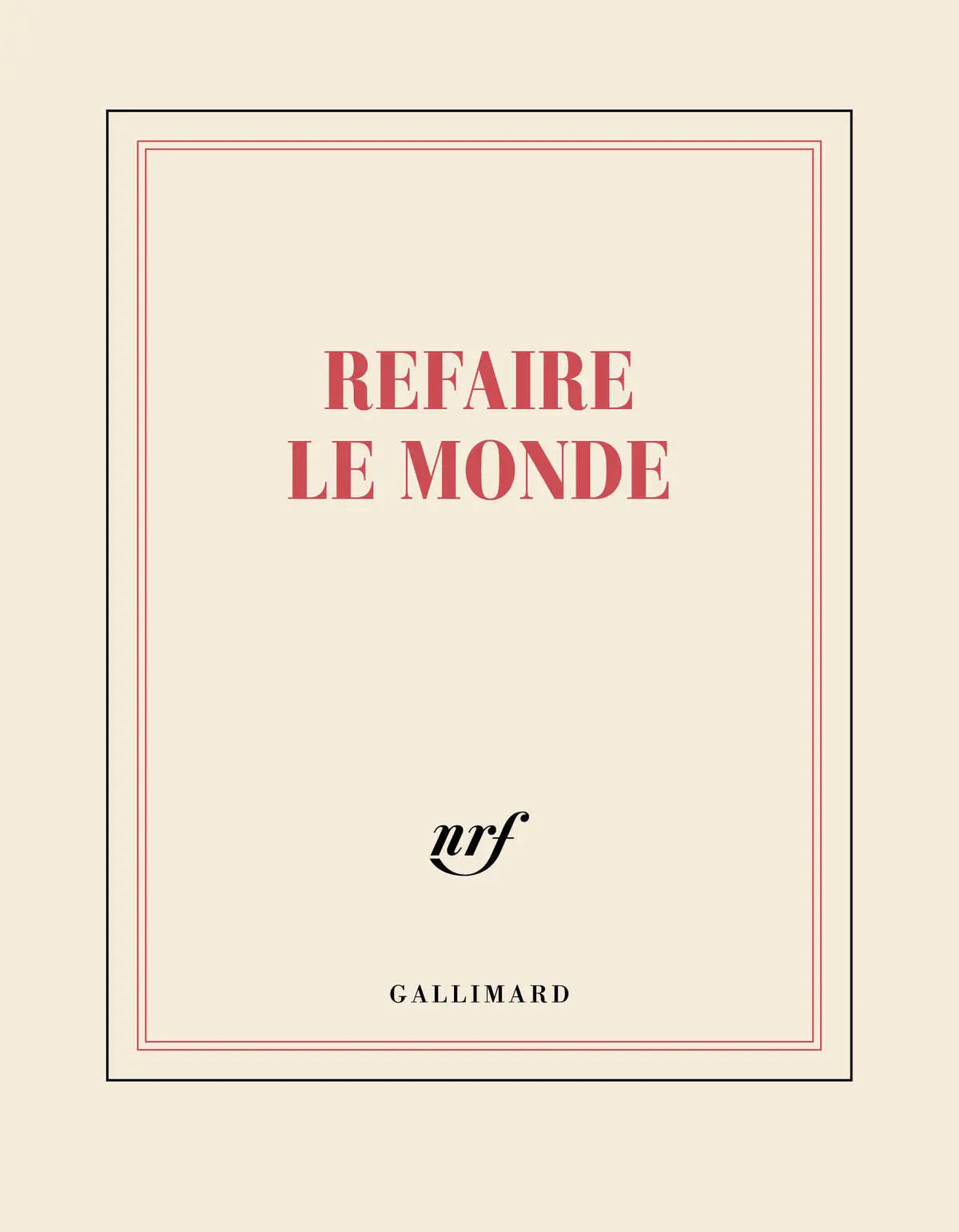 Carnet carré « Refaire le monde »