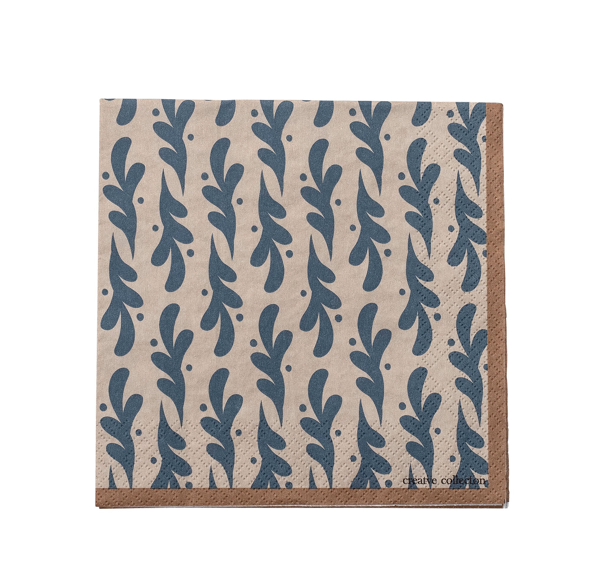 Serviette en papier FSC bleu Camellia