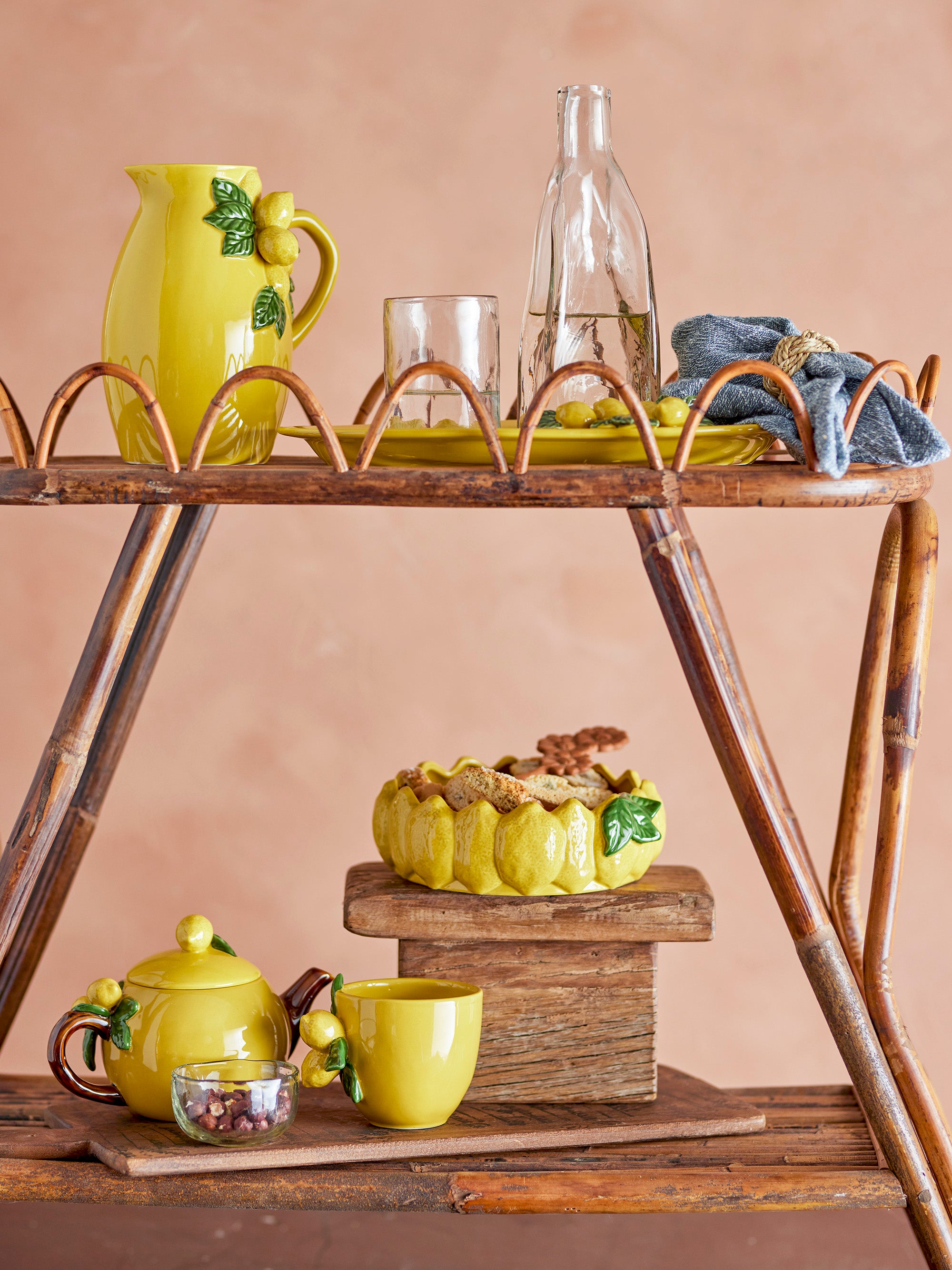 Pichet en grès jaune Limone