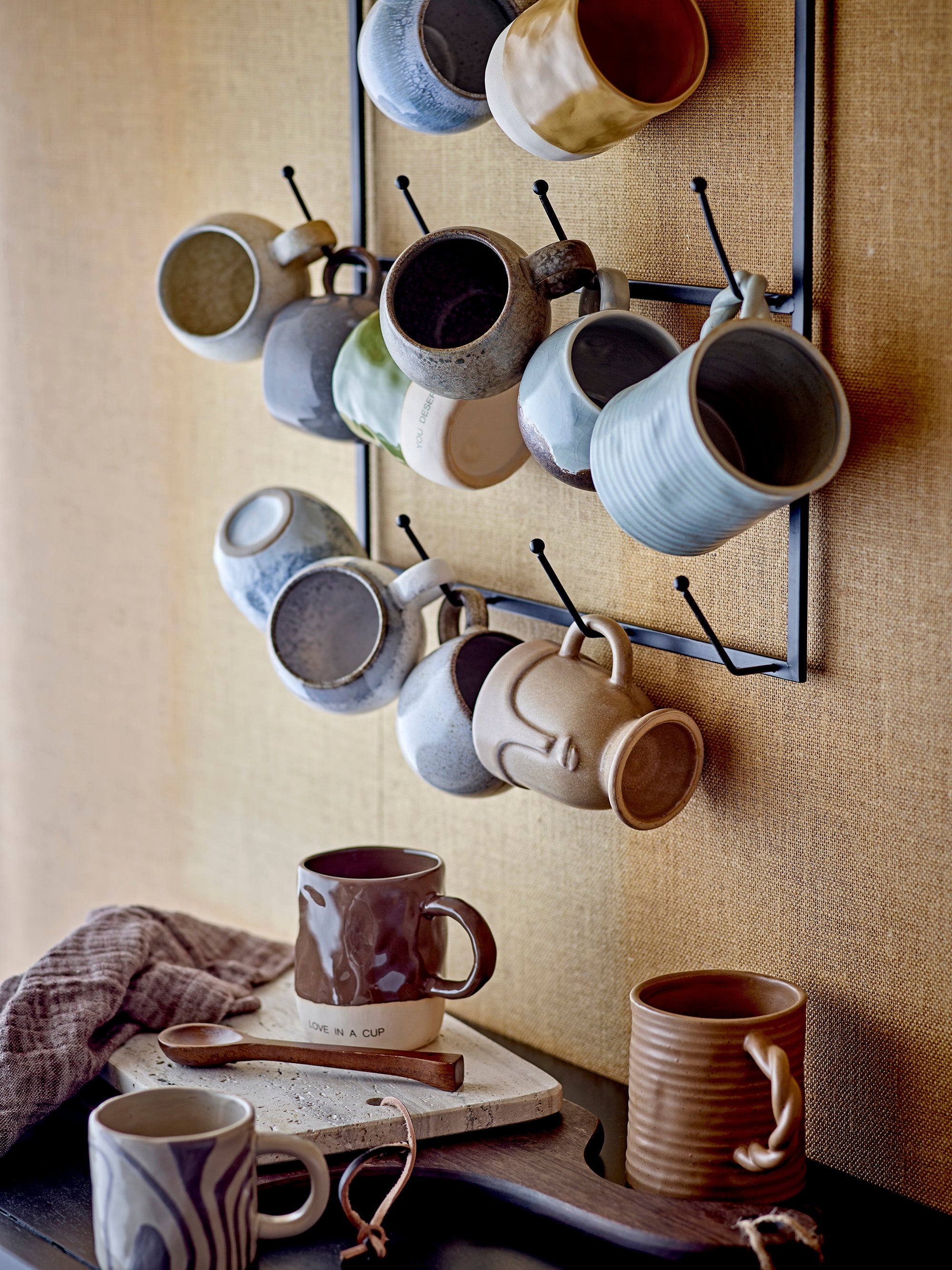 Mug Néo You deserve it en grès vert