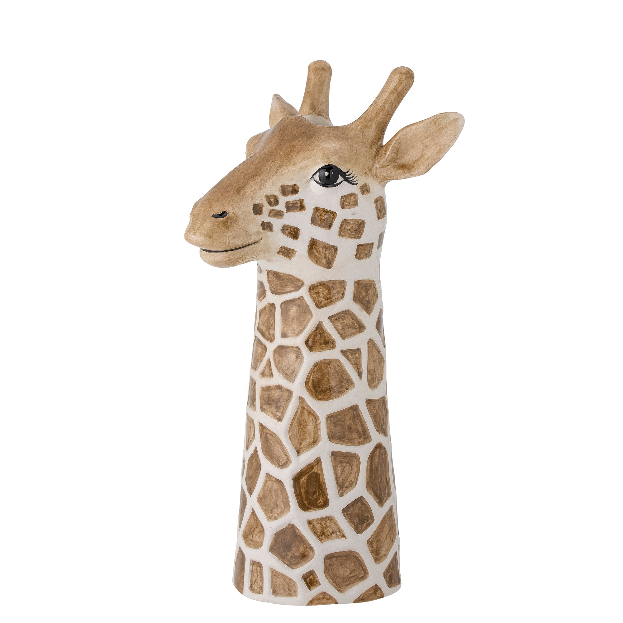 Vase déco Alazar en céramique marron