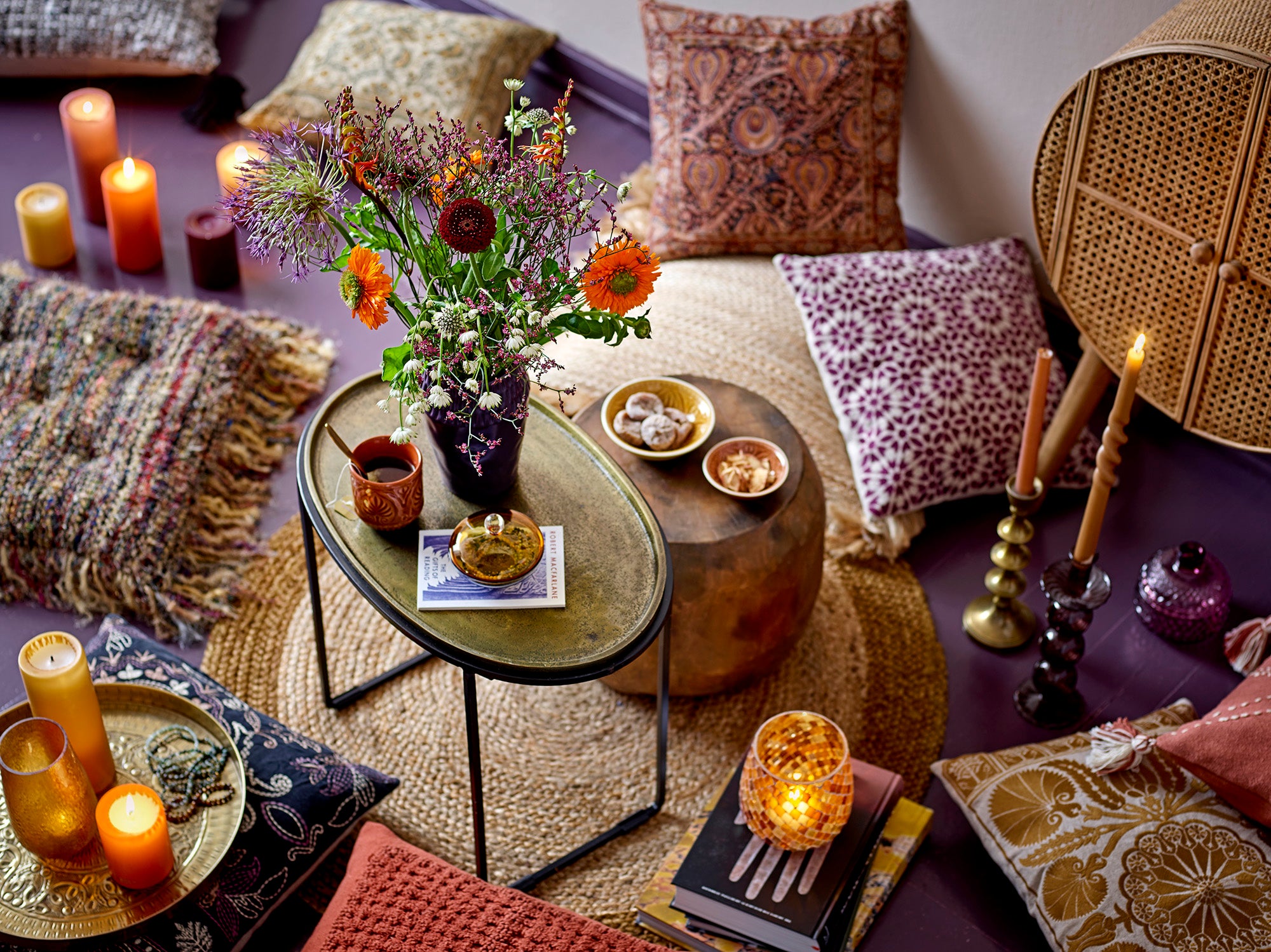 Bougie Anja couleur marron