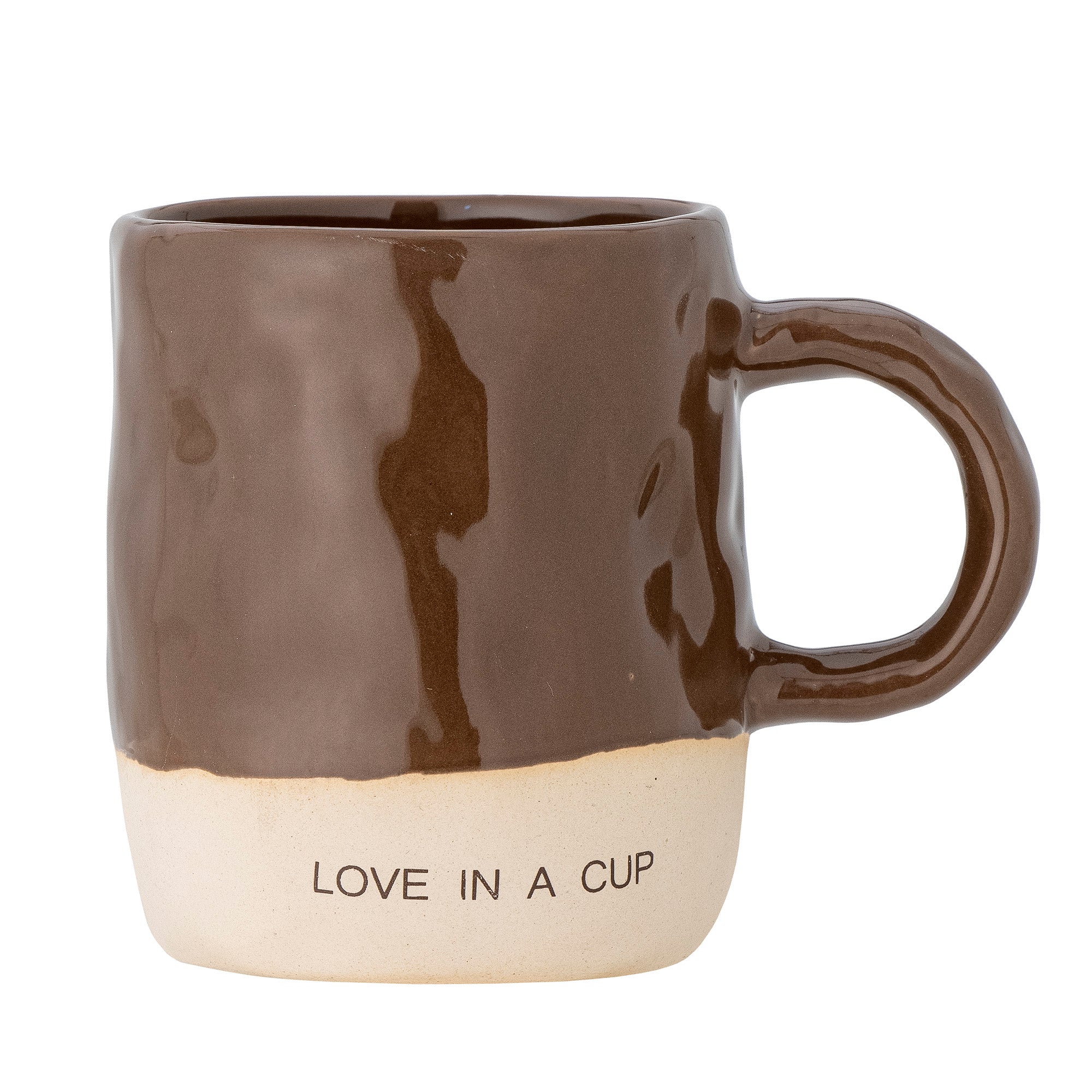 Mug Néo Love in a Cup en grès marron