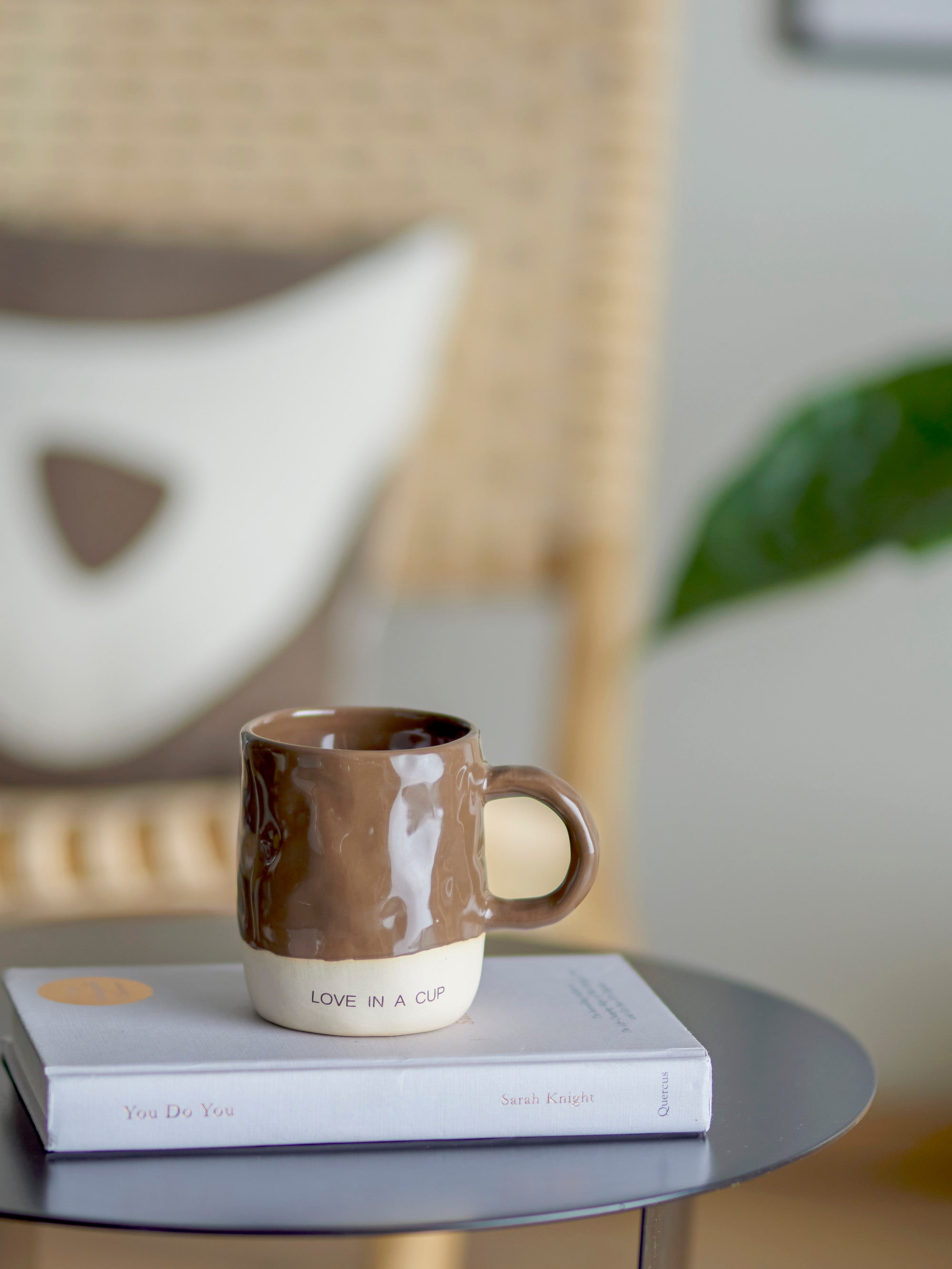 Mug Néo Love in a Cup en grès marron