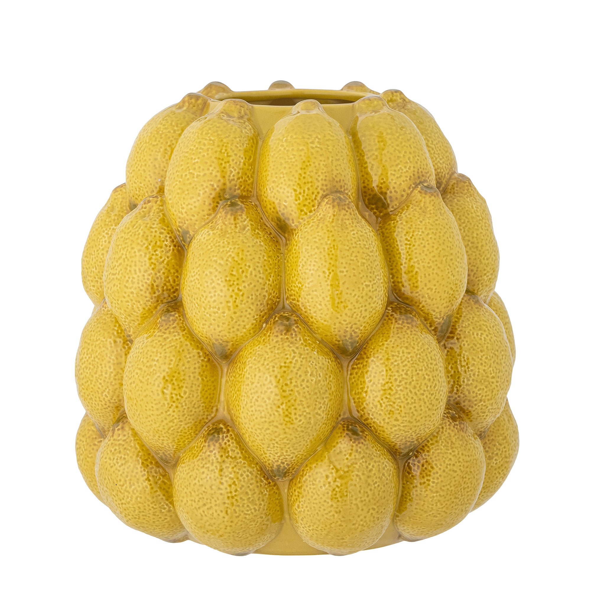 Vase Limone en grès jaune