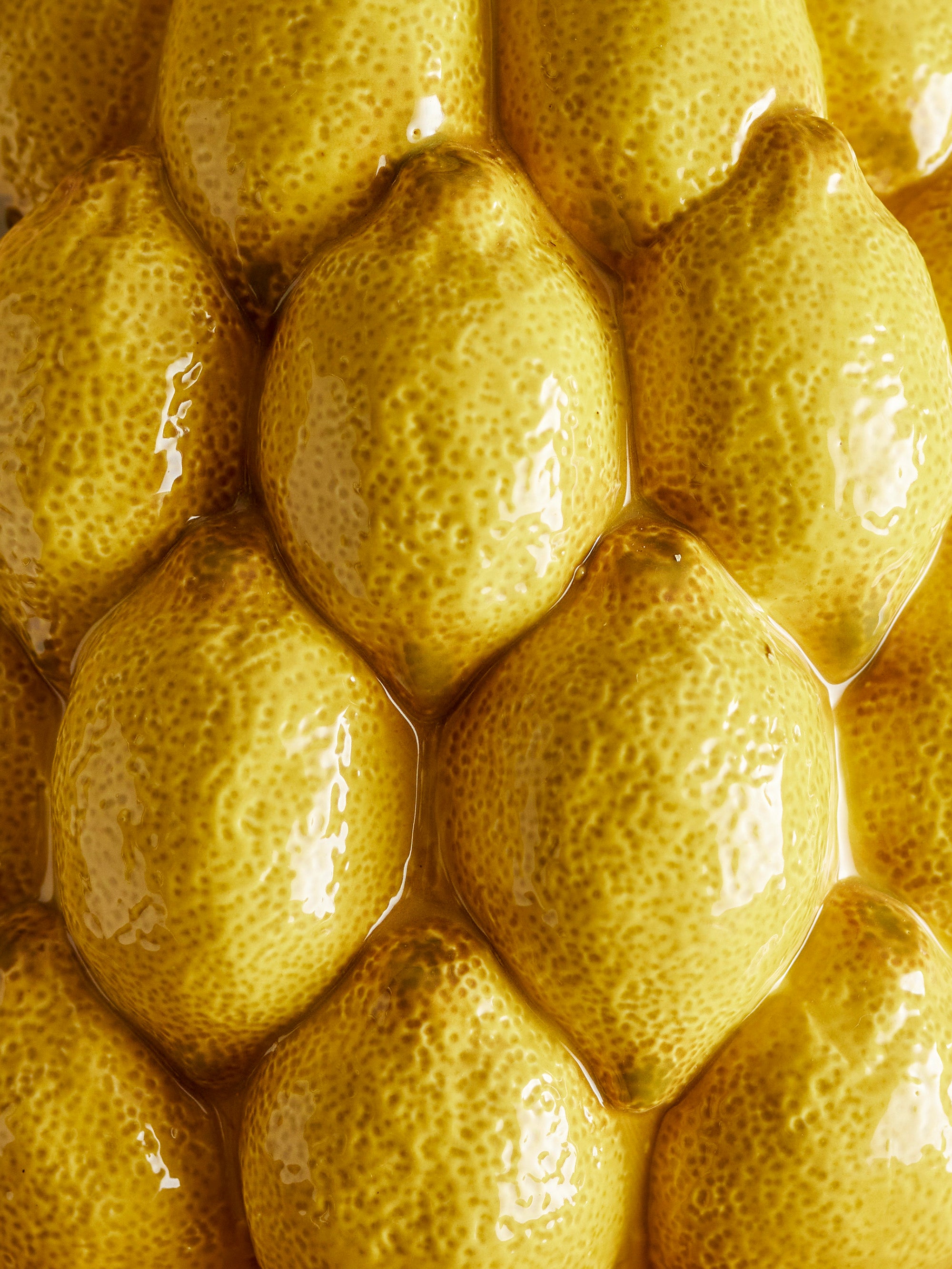 Vase Limone en grès jaune