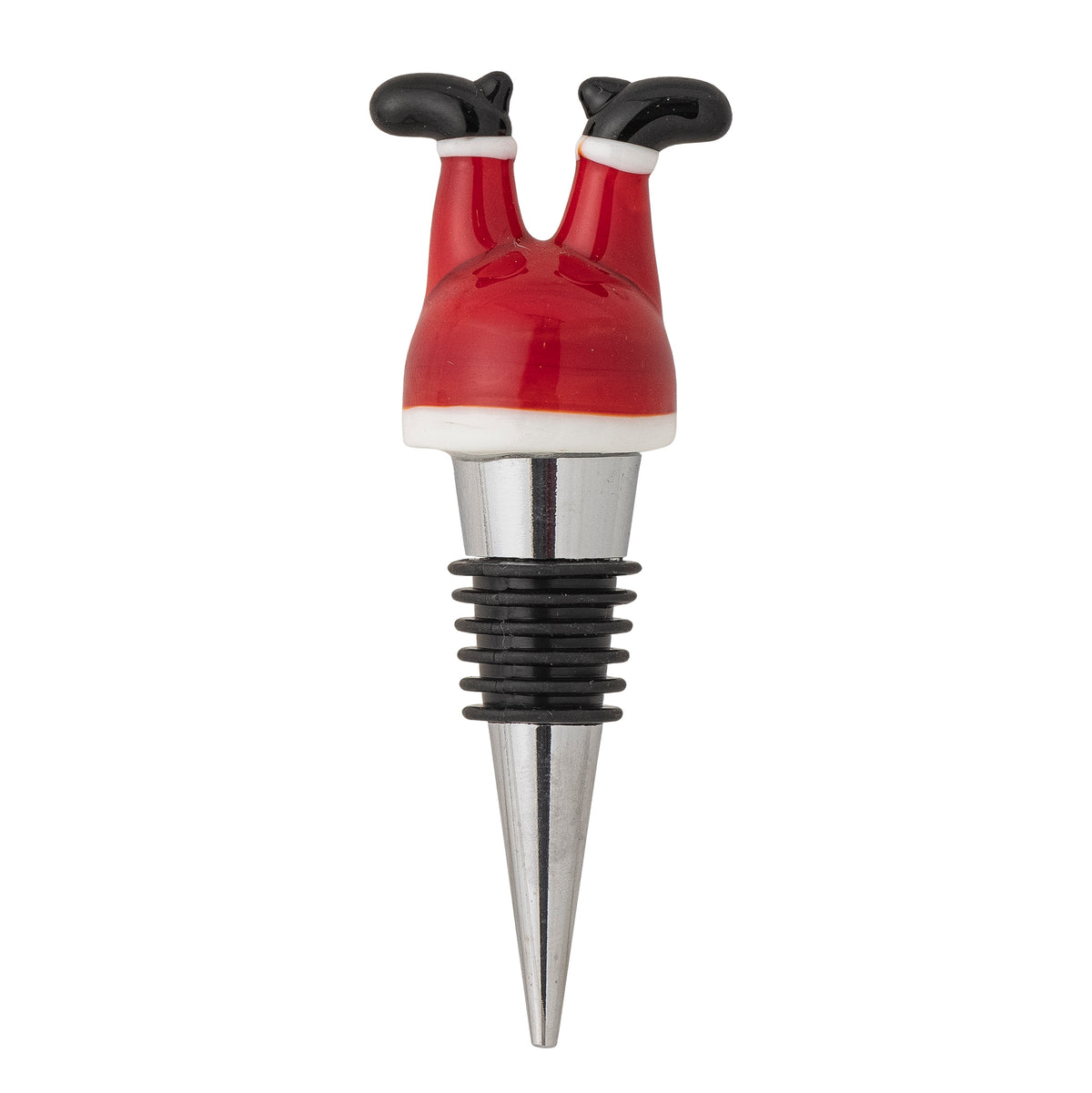 Bloomingville Lynn Santa Glass Wine Stopper | Bloomingville | Main view | Beluga Boutique