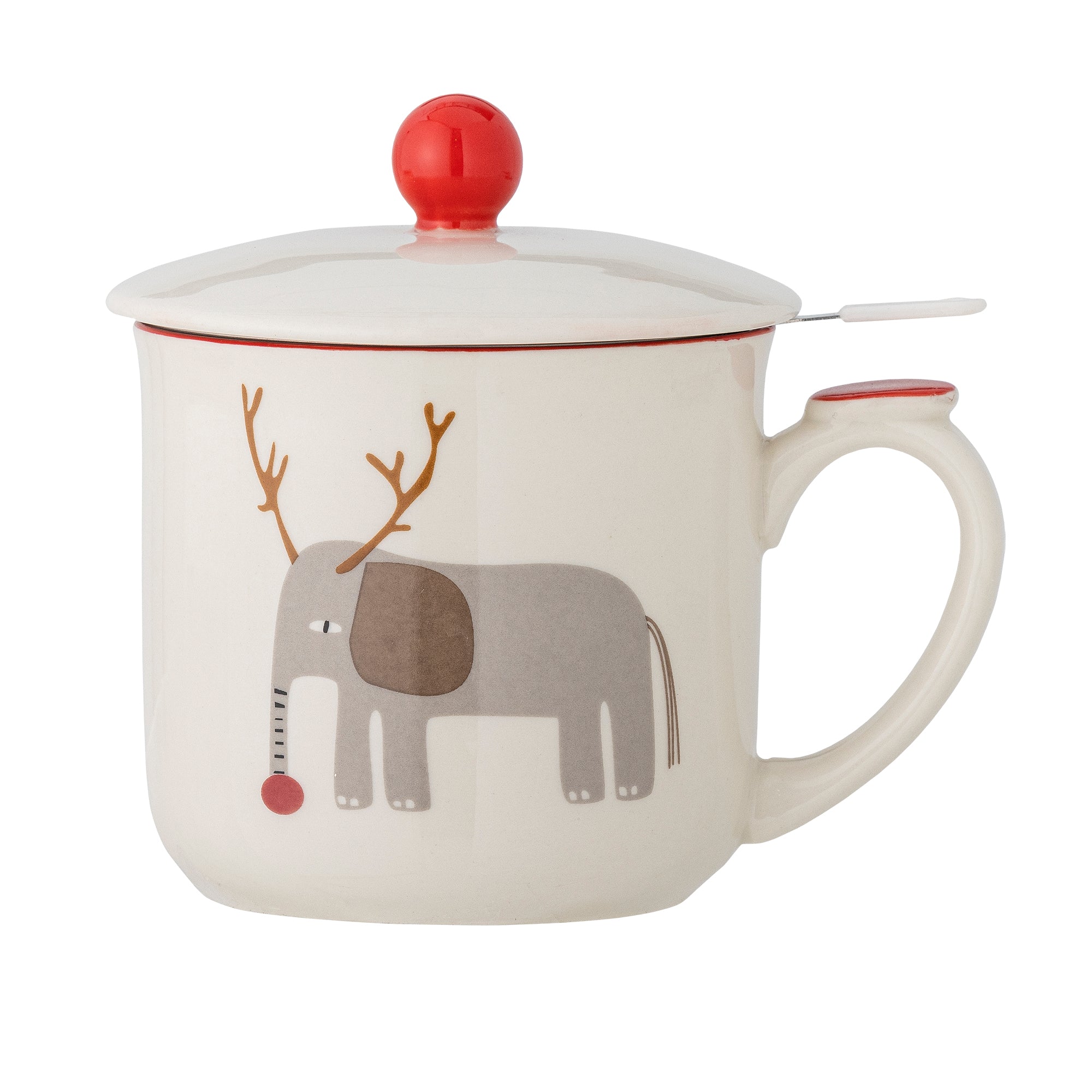 Tasse avec couvercle et passoire à thé